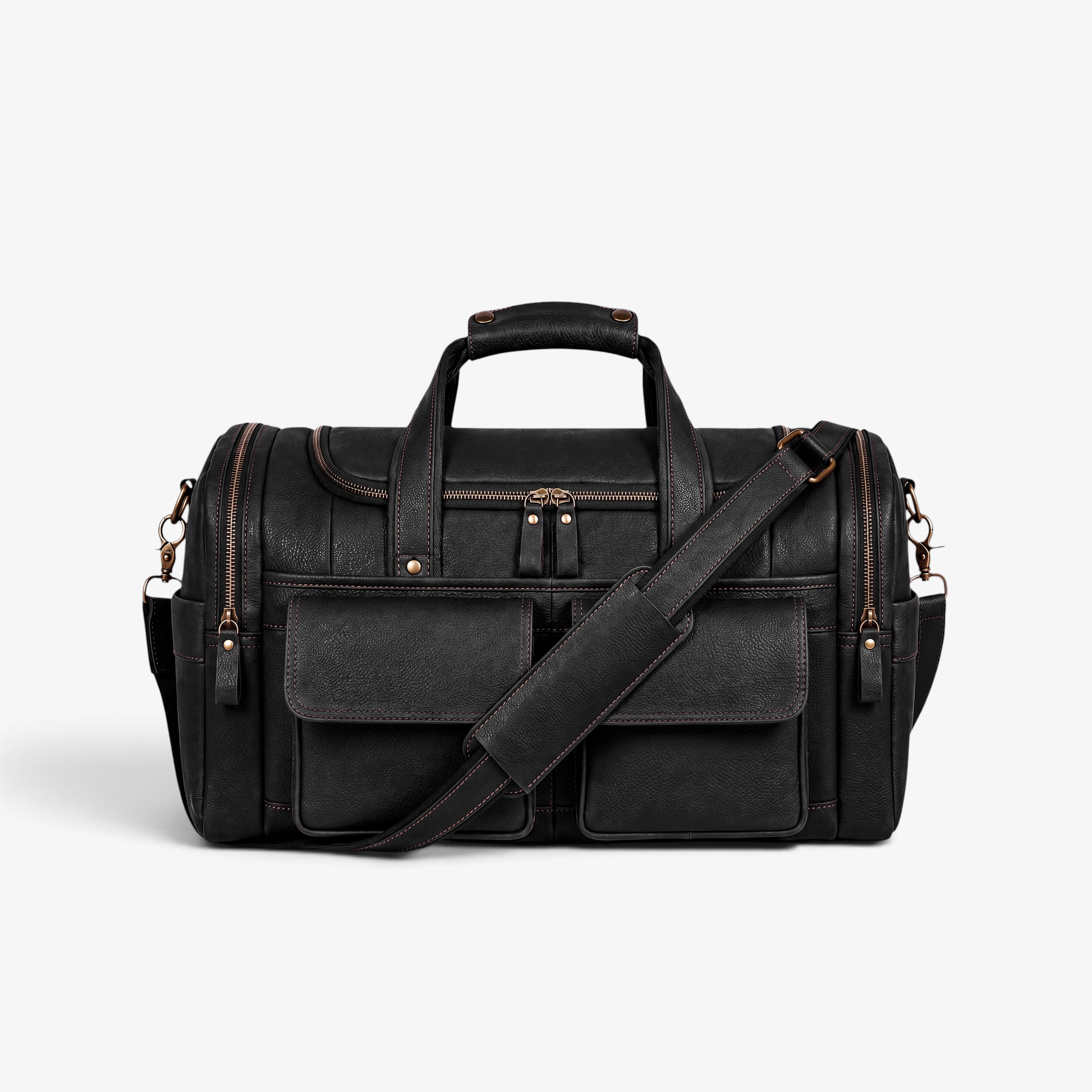 MUŠKA KOŽNA PUTNA TORBA - HERMES BLACK