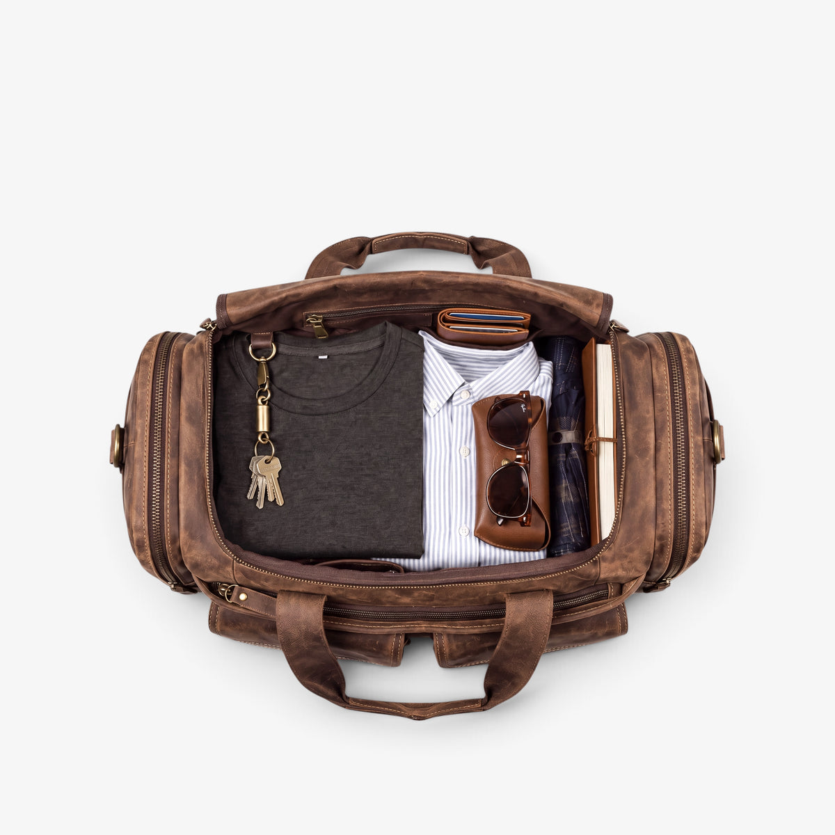 MUŠKA KOŽNA PUTNA TORBA - HERMES CAMEL