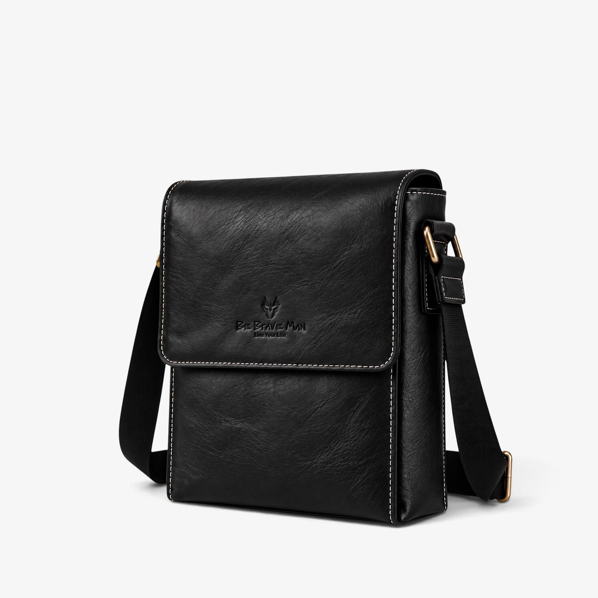 Muška Kožna Torba - Warden Black