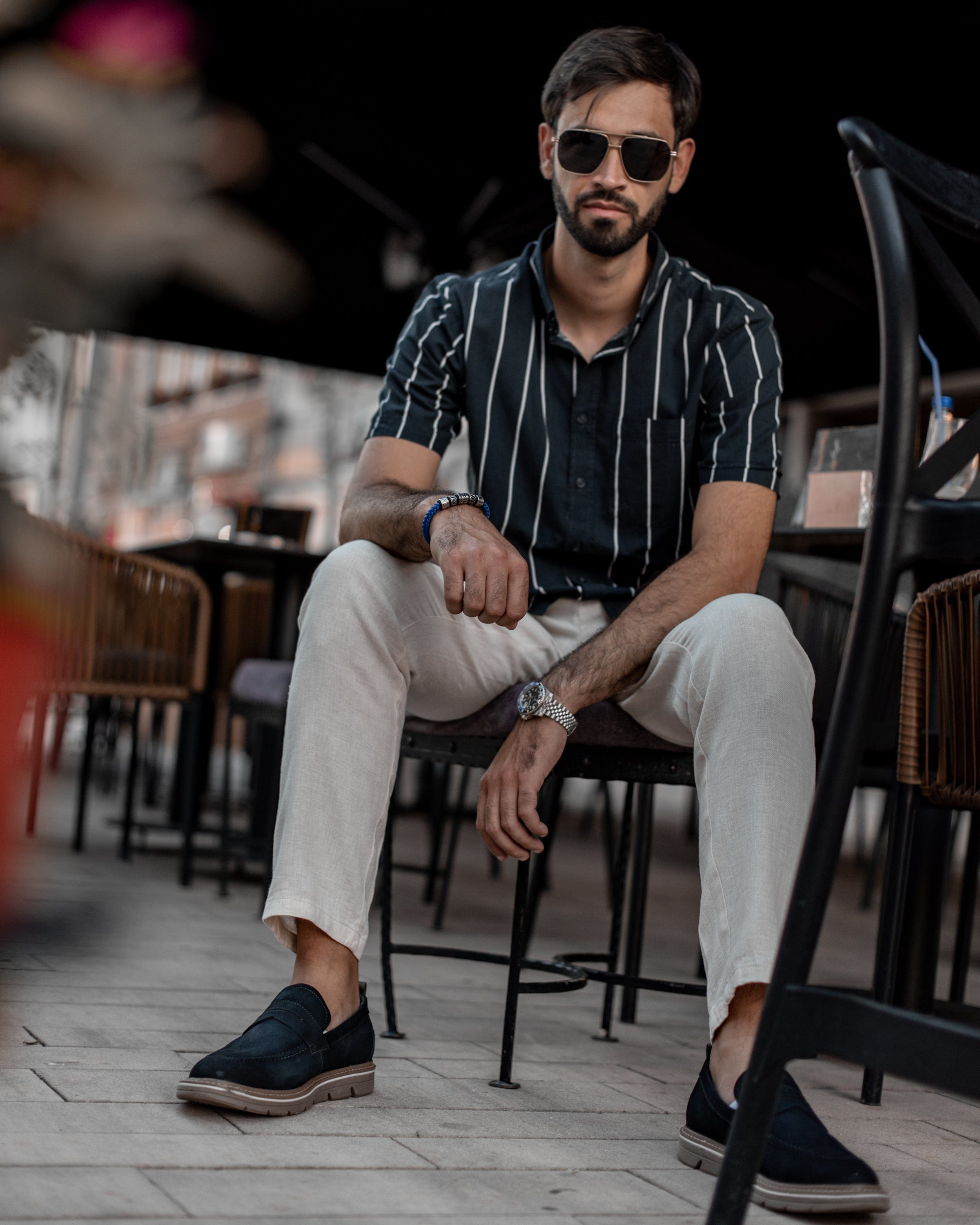 Muška Narukvica Meandros – Plava Boja