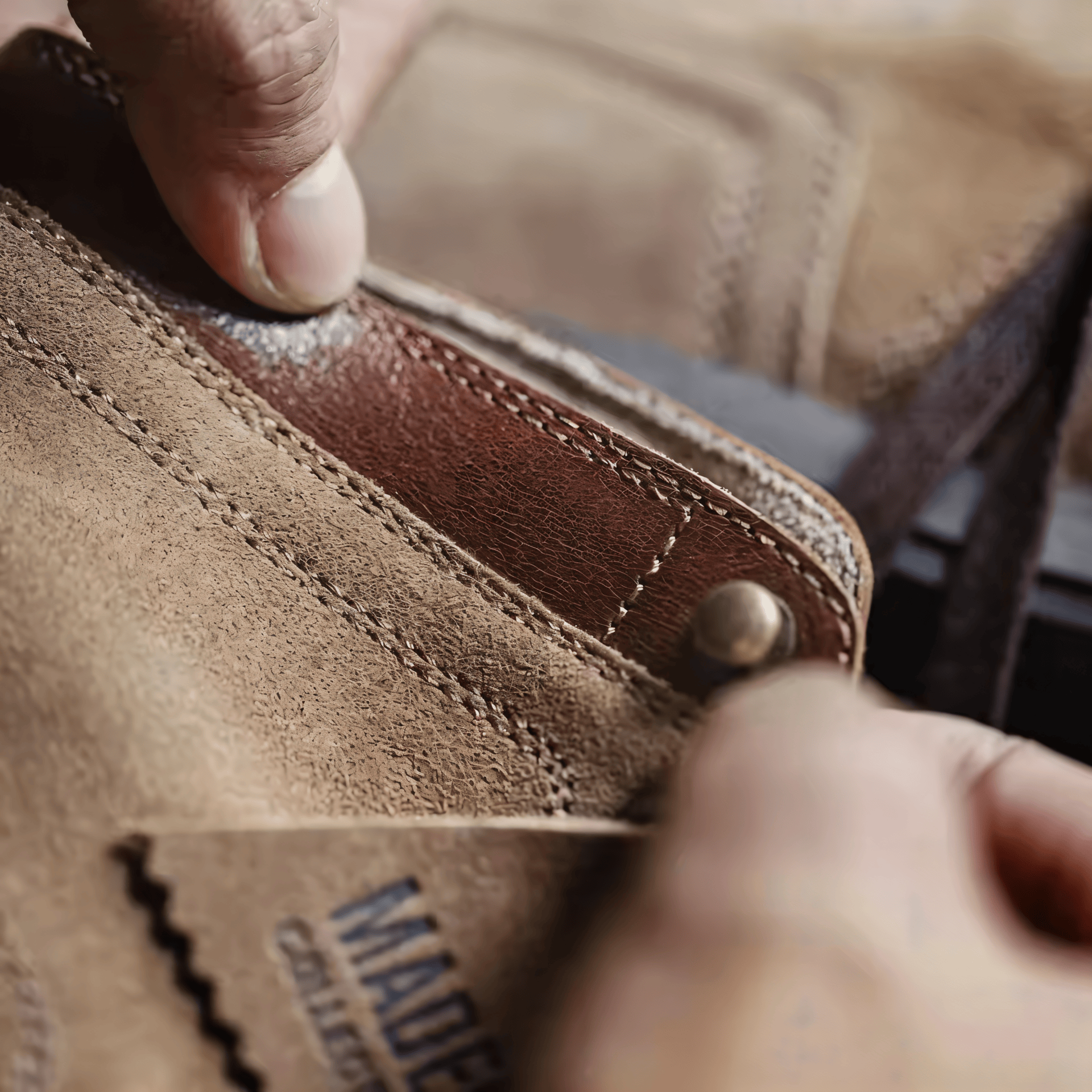 Muške Kožne Duboke Cipele Hudson -  Bež Boja