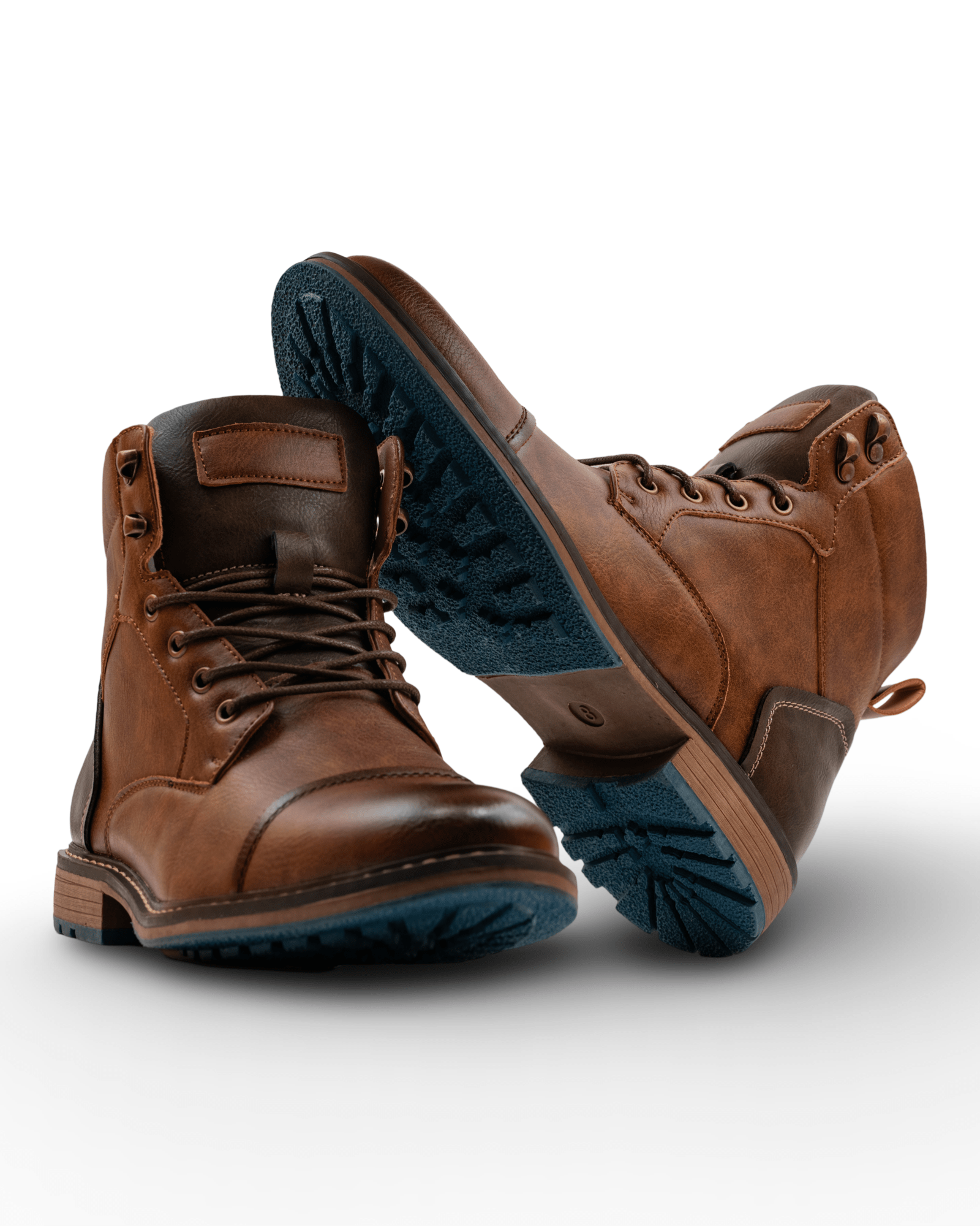 Prikaz prednje desne i bocne leve strane muskih koznih dubokih cipela u tamno braon boji. Kozne muske cipele England , Najbolja cena i prodaja u Srbiji.