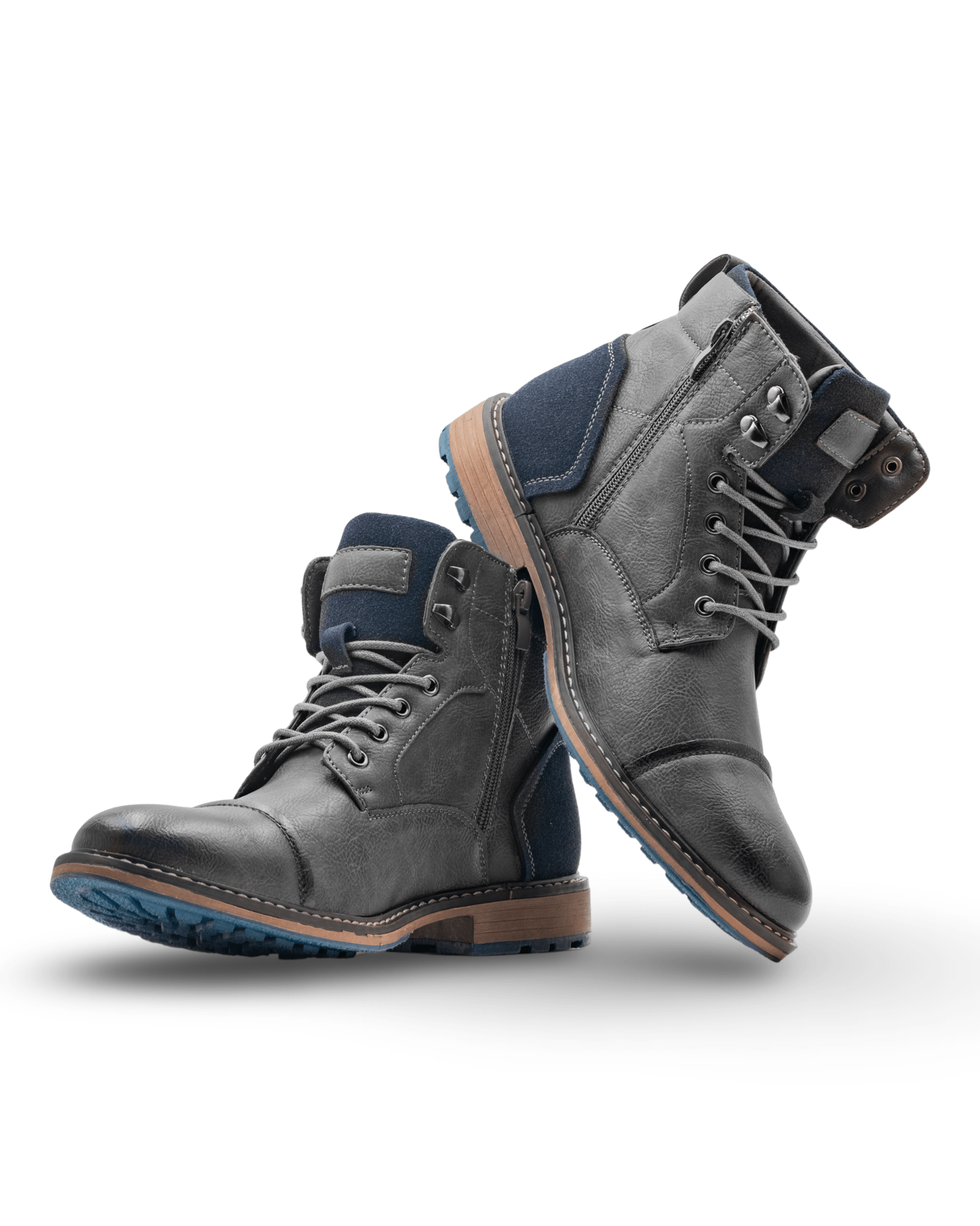 Prikaz unutrasnje bocne strane muskih koznih dubokih cipela u sivoj boji. Kozne muske cipele England , Najbolja cena i prodaja u Srbiji.