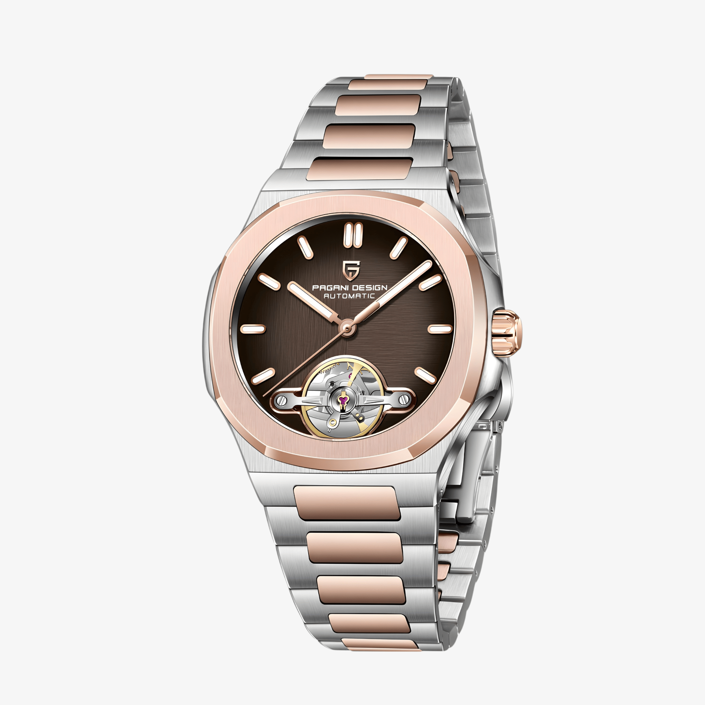 Muški Automatik Sat Pagani Design PD-YS025 - Business Brown
