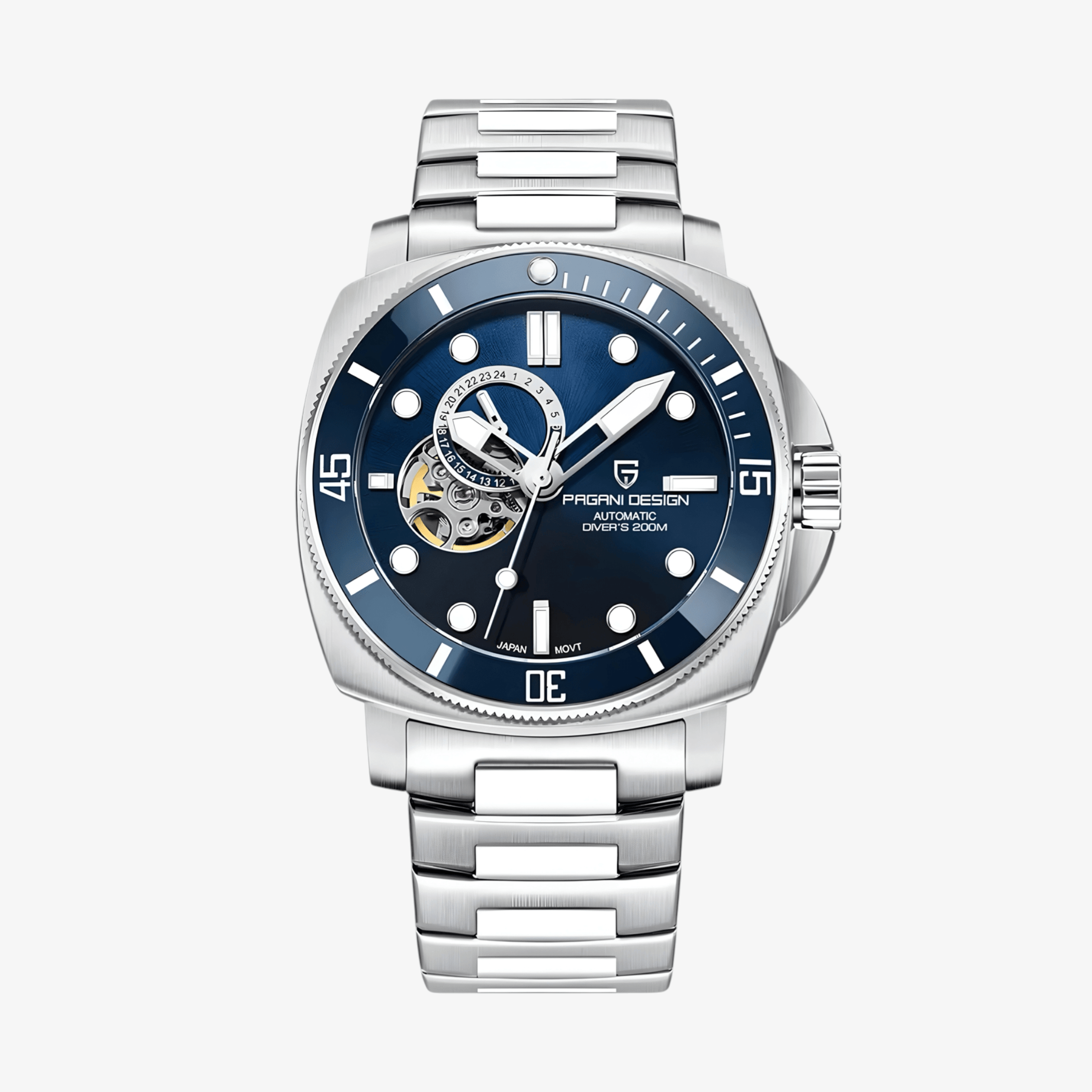 Muški Automatik Sat Pagani Design PD1736 Metal - Blue