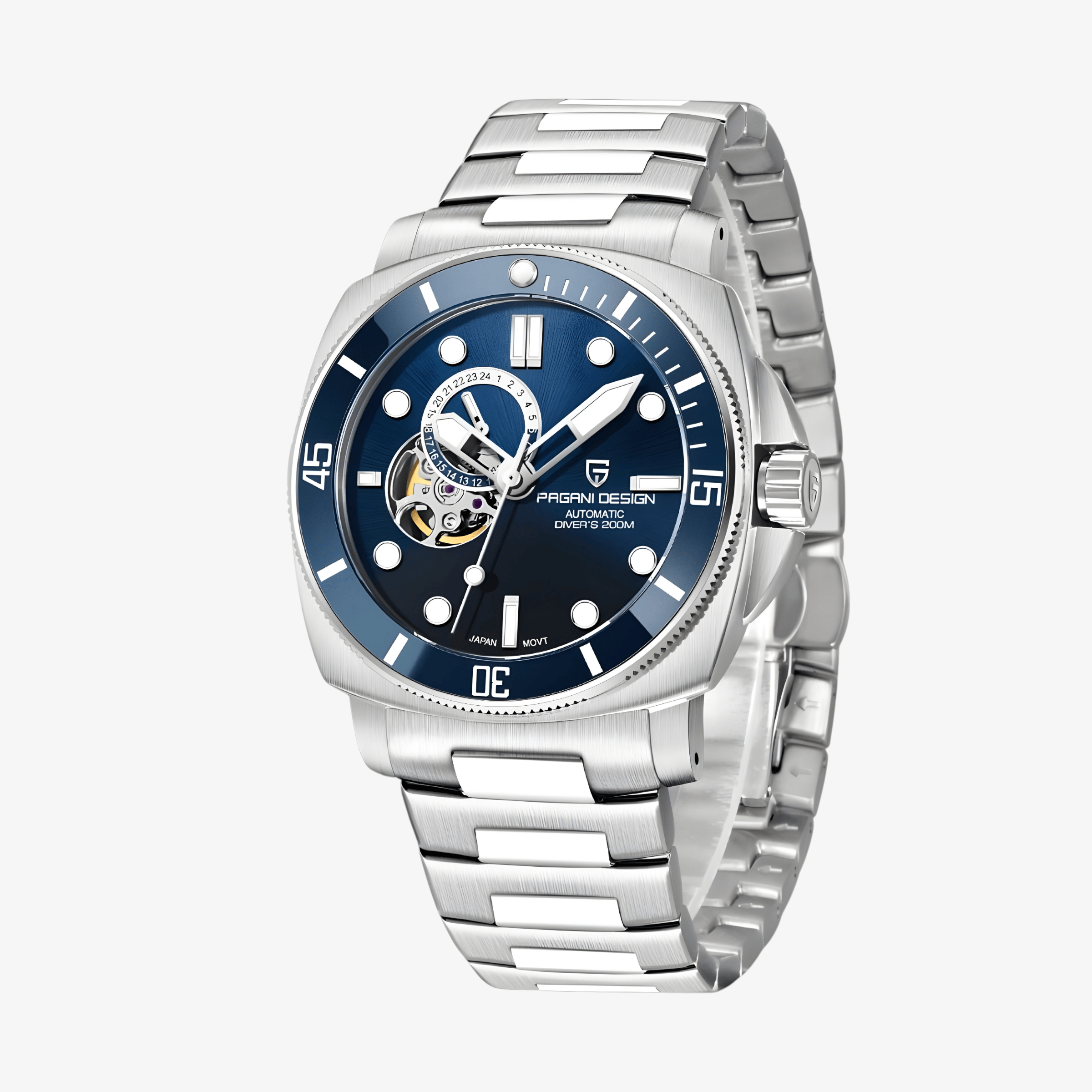 Muški Automatik Sat Pagani Design PD1736 Metal - Blue
