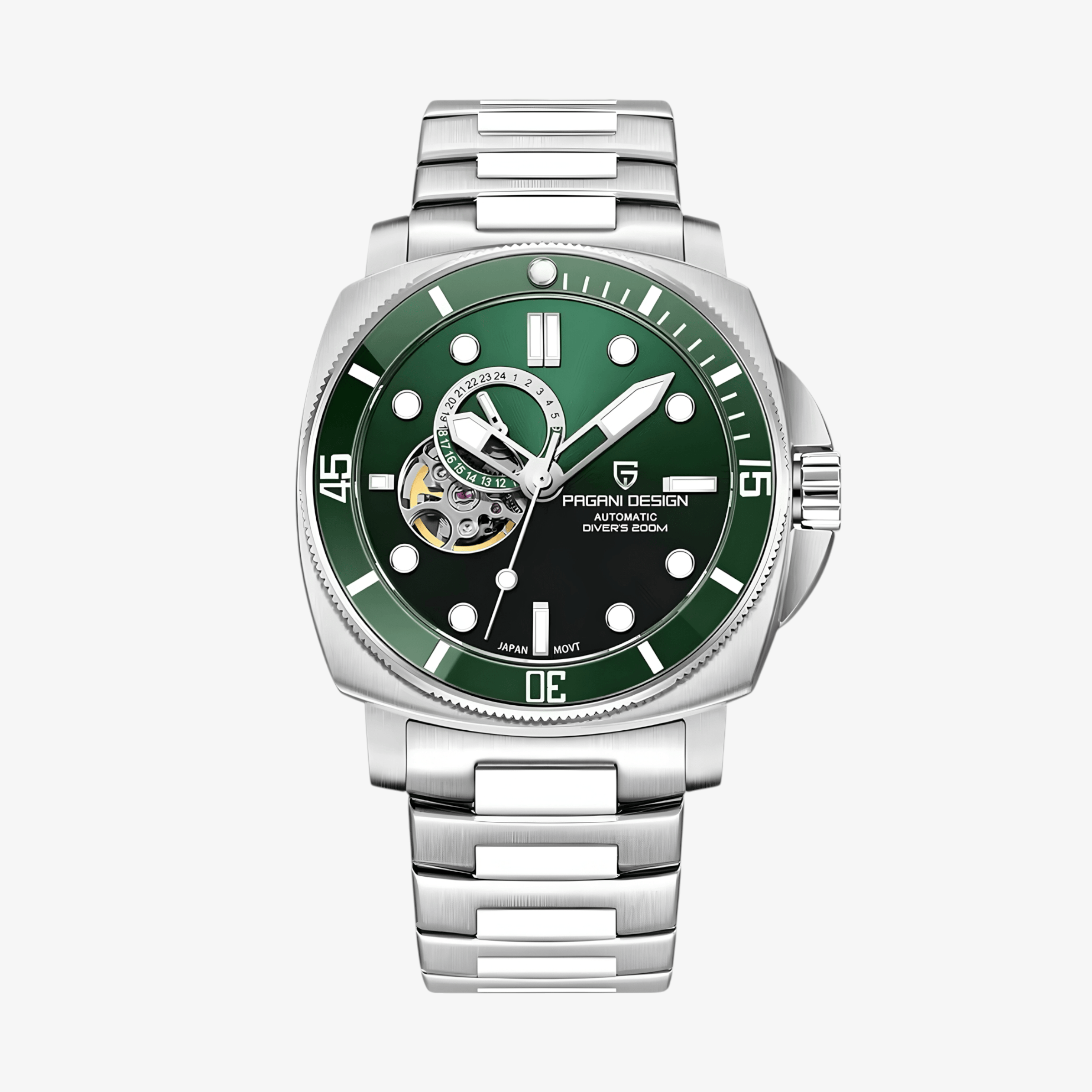 Muški Automatik Sat Pagani Design PD1736 Metal - Green