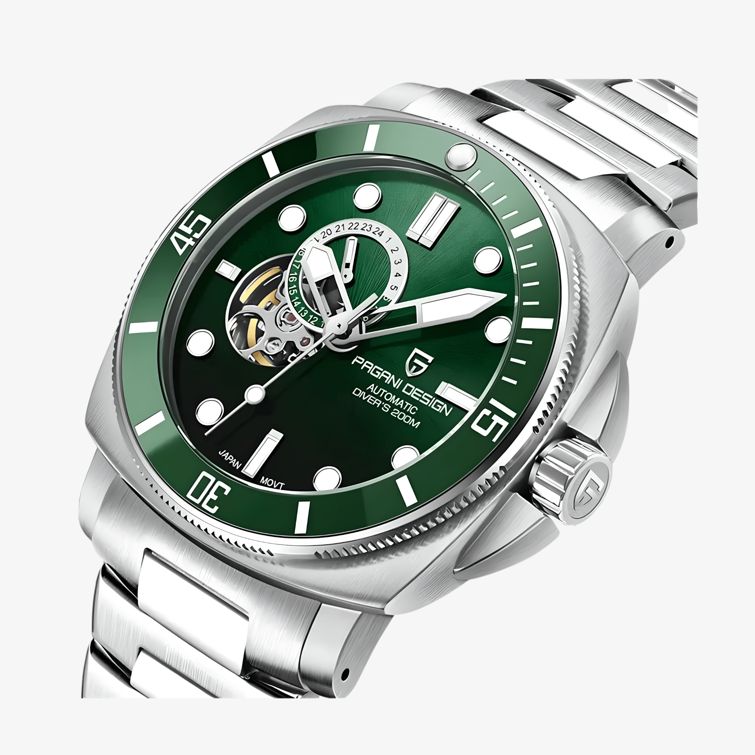 Muški Automatik Sat Pagani Design PD1736 Metal - Green