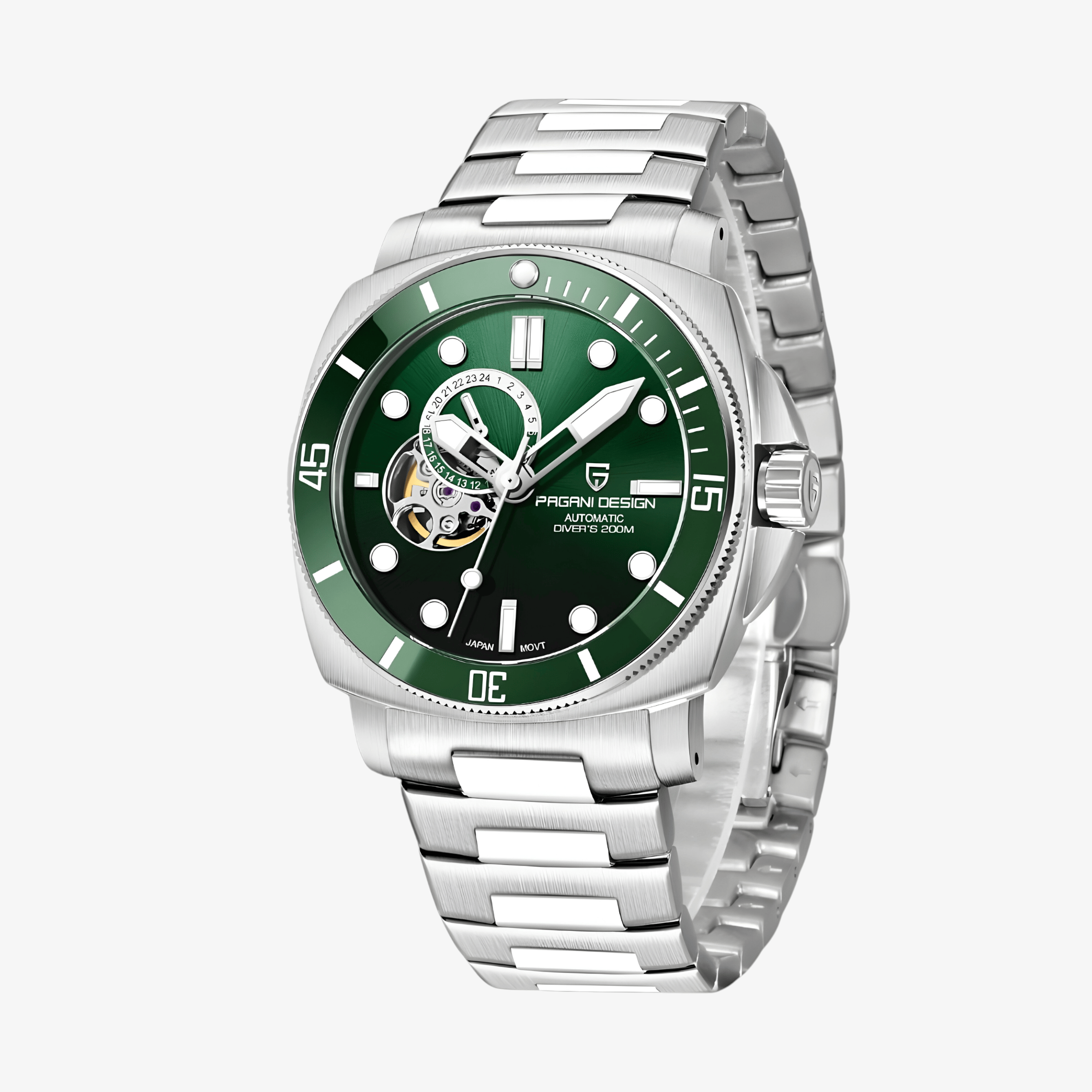 Muški Automatik Sat Pagani Design PD1736 Metal - Green