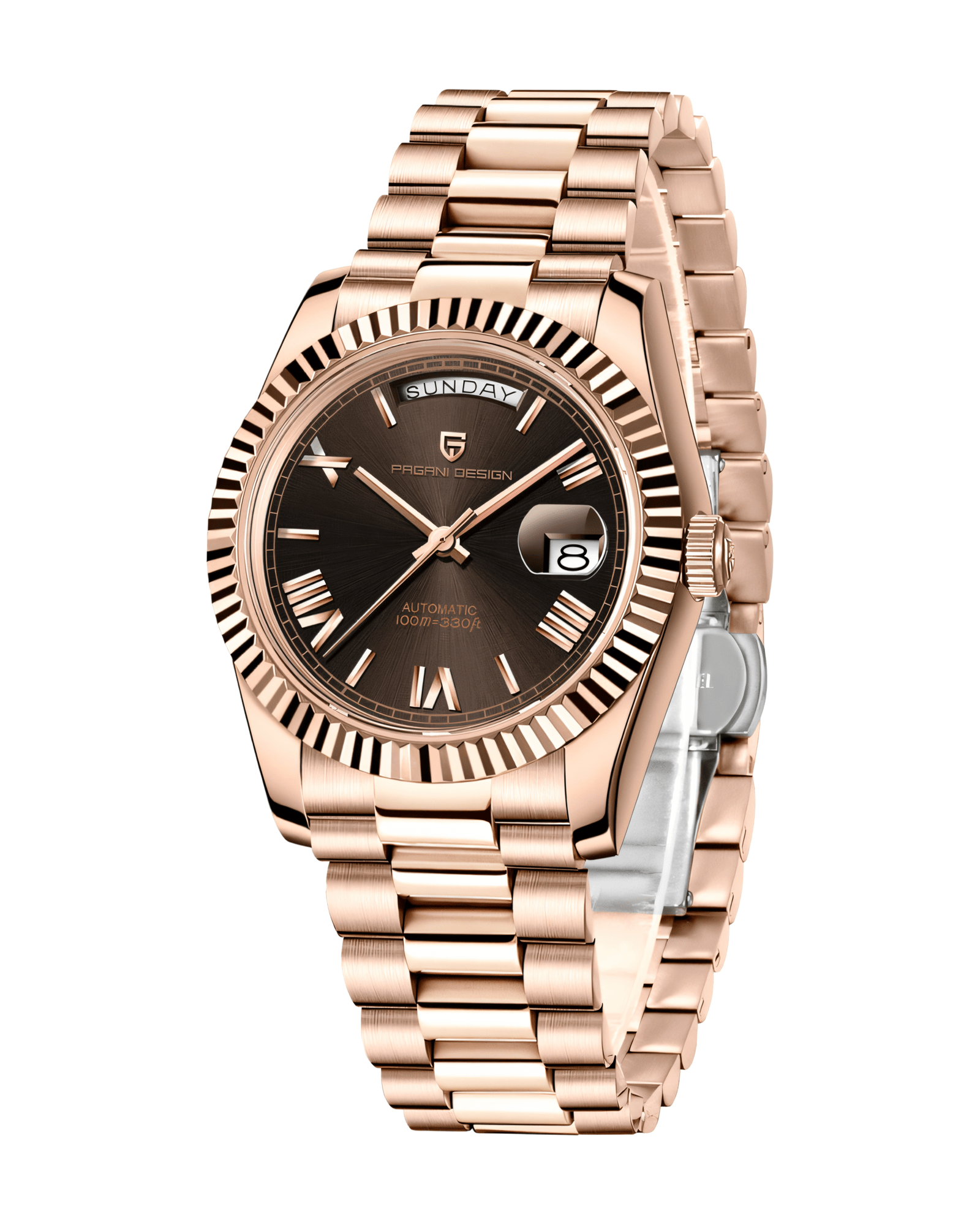 Muski automatik sat Pagani Design PD1752 Roze Gold