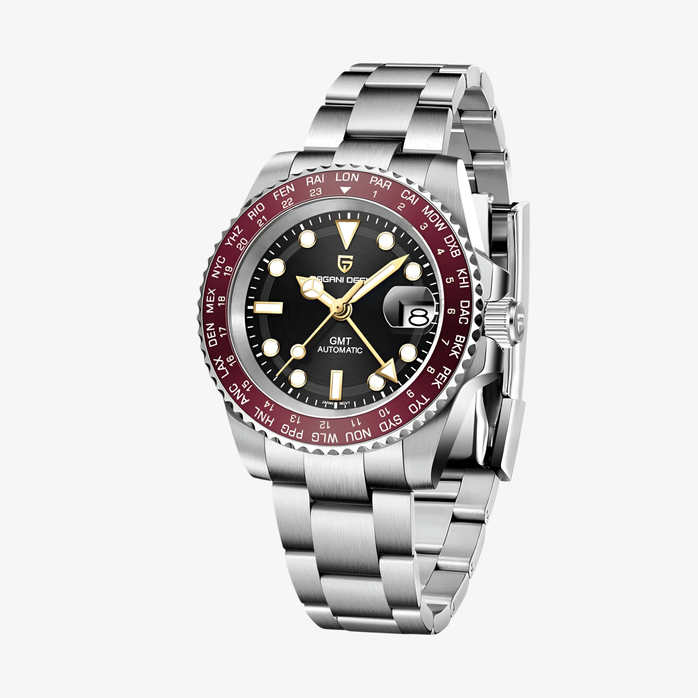 Muški Automatik Sat Pagani Design PD1758 - Red GMT Master