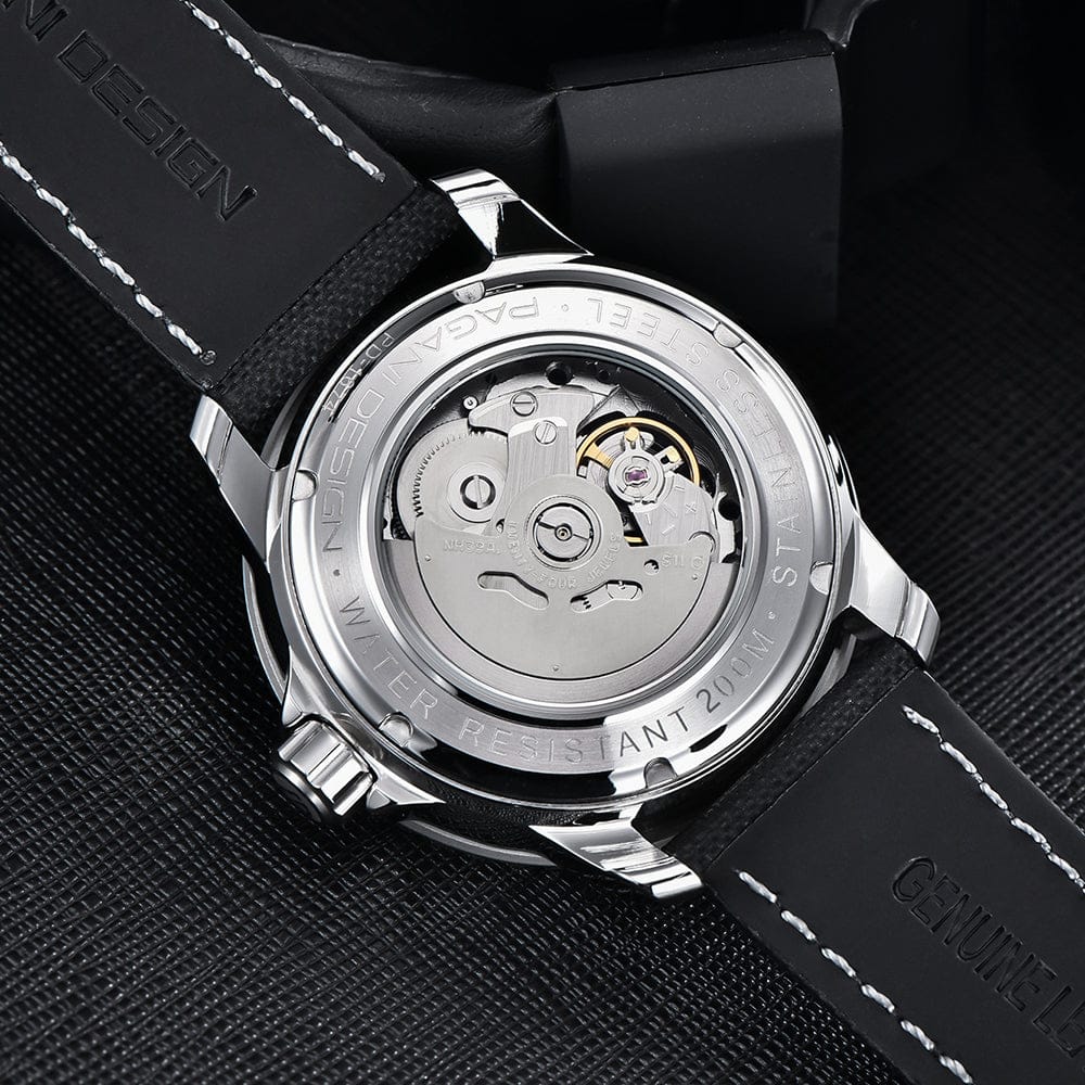 Muški Automatik Sat Pagani Desing PD1674 Tourbillon - Black/Silver