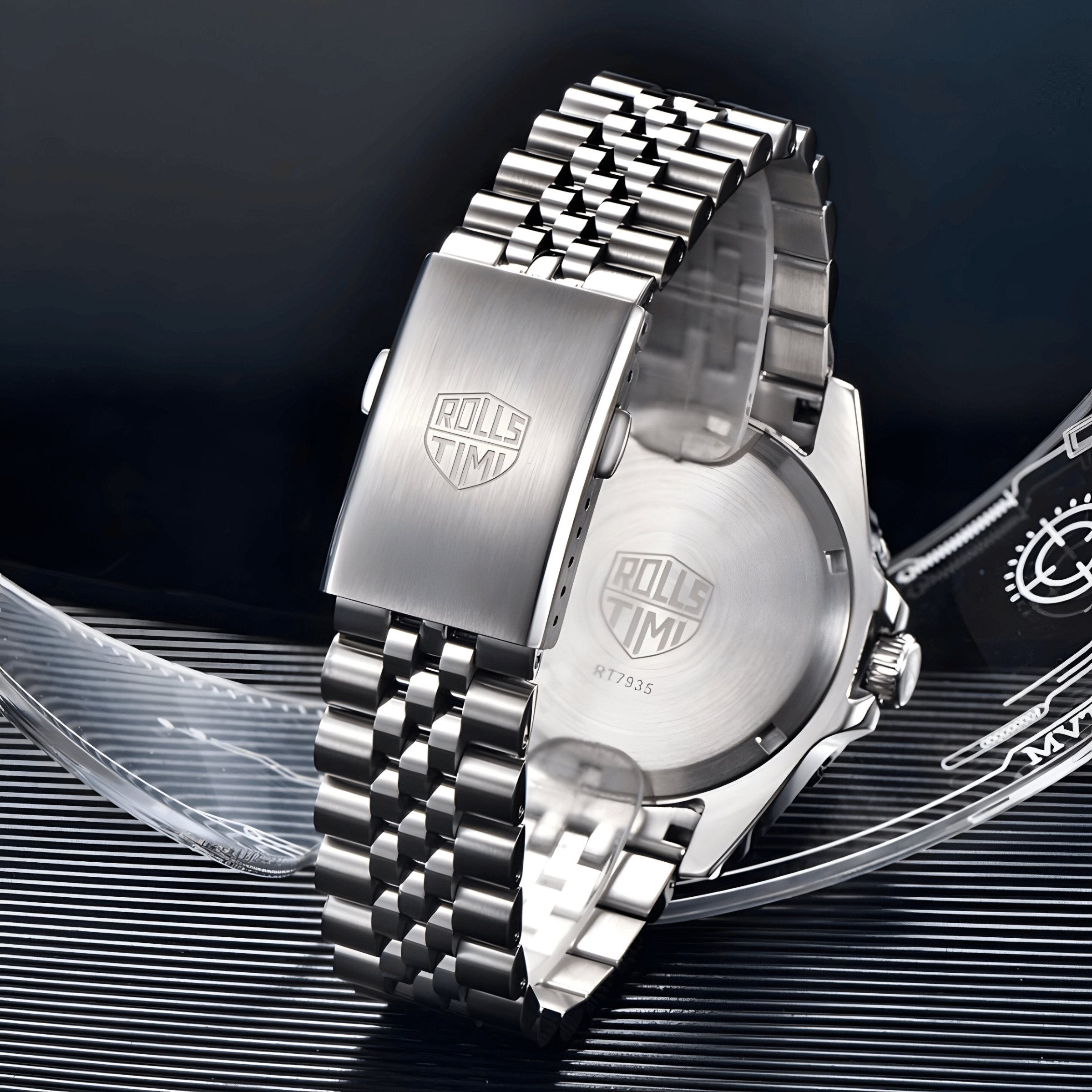Muški Automatik Sat RollsTimi RT7935 - Green GMT Homage