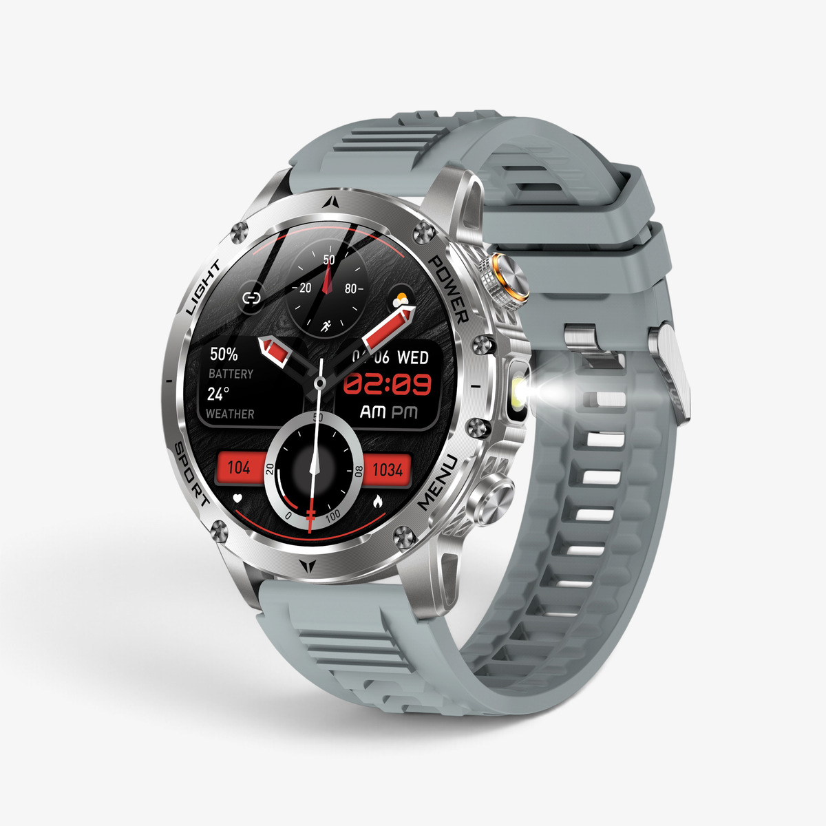Muški Pametni Sat Military AK87 - Silver