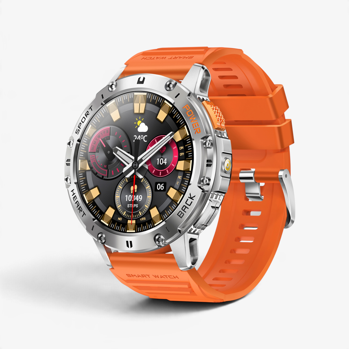 Muški Pametni Sat - Military K65 Orange
