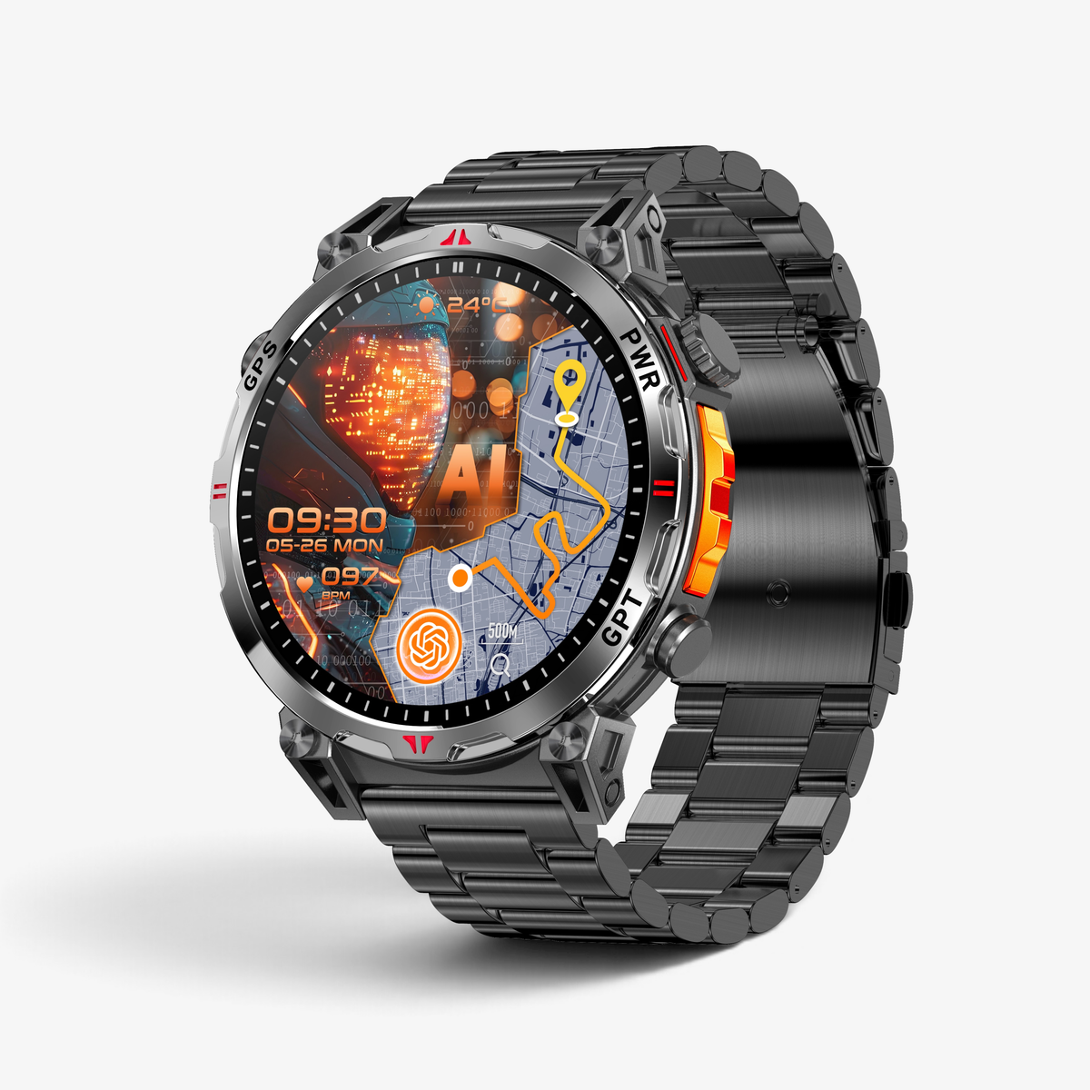 Muški Pametni Sat Military KC93 - Black
