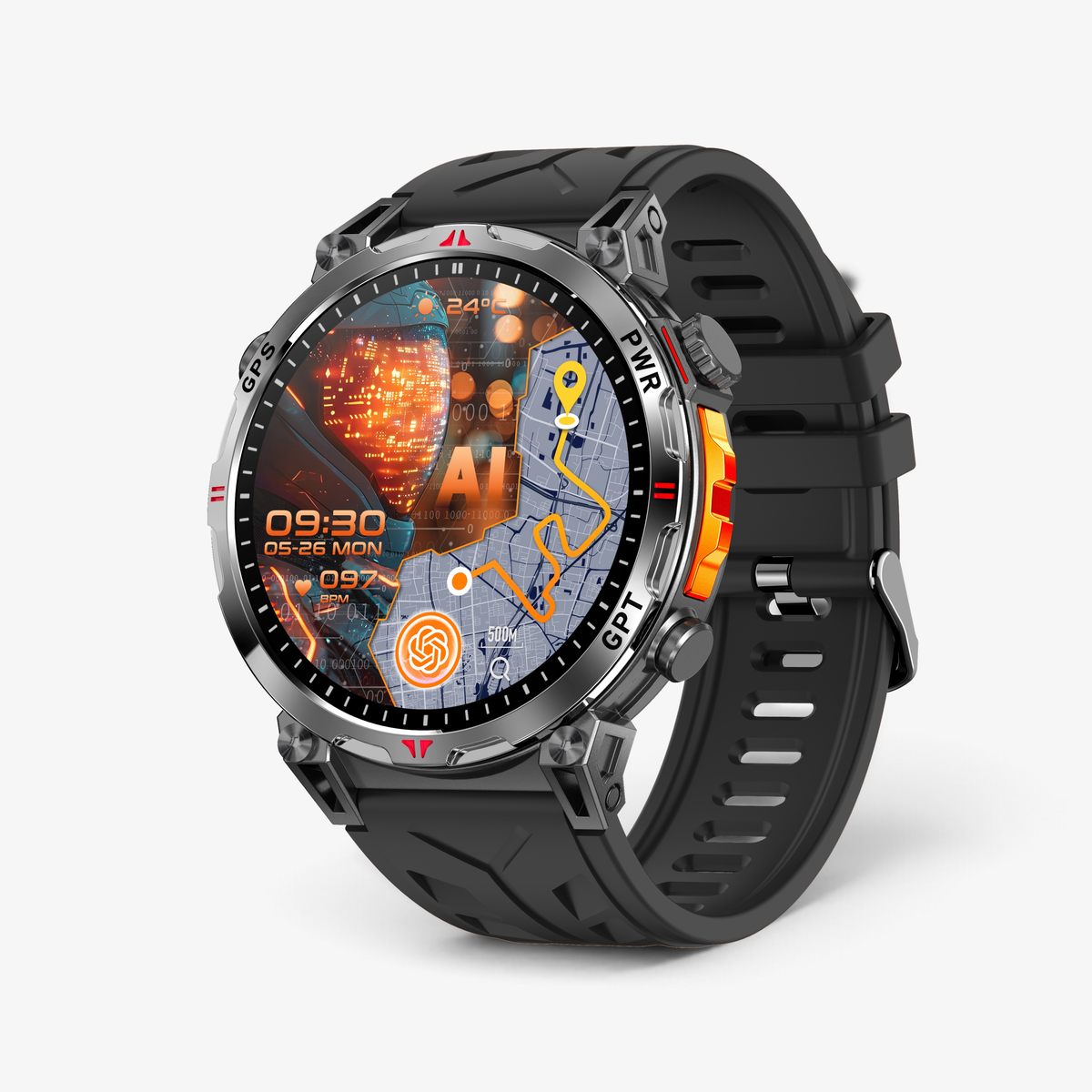 Muški Pametni Sat Military KC93 - Black