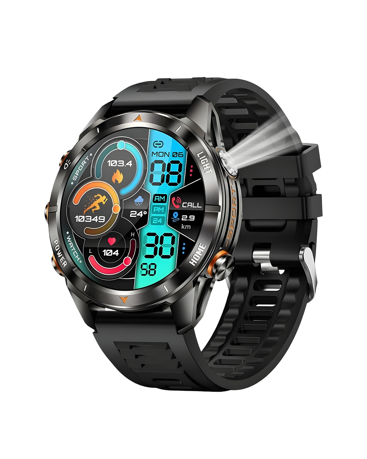 Muški Pametni Sat Military KT80 - Black