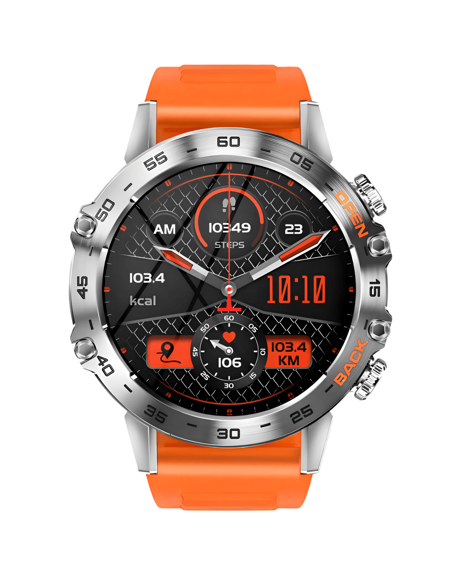 Muski pametni sat Military NX10 Metal Orange ⌚️
