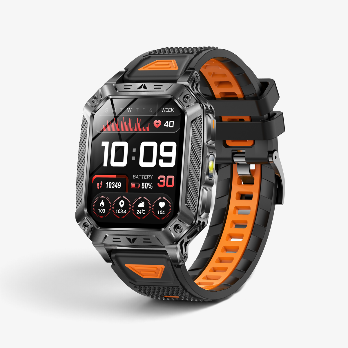 Muški Pametni Sat Orvex AK86 - Black/Orange