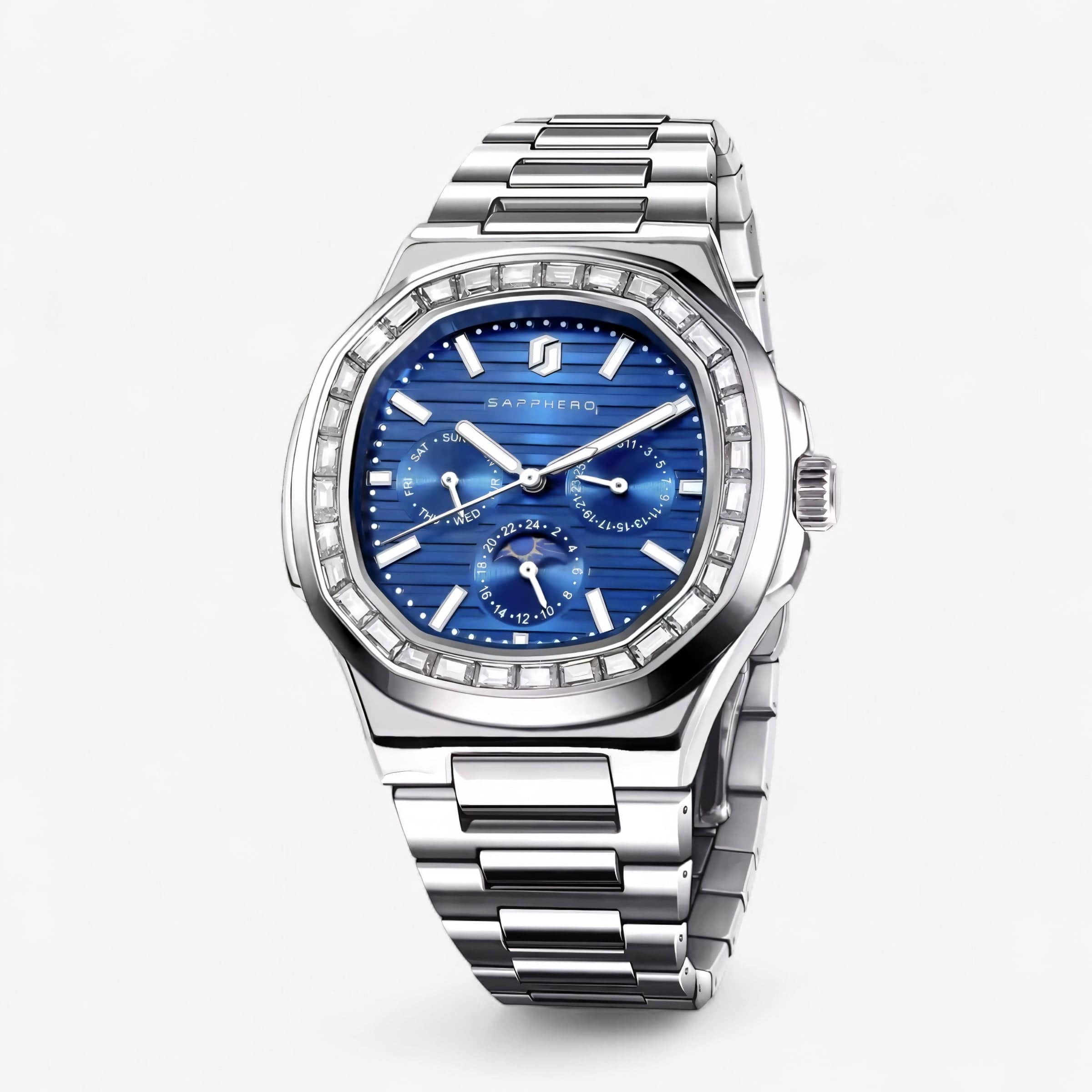 Muški Poslovni Sat SAPPHERO SO2201 - SILVER BLUE