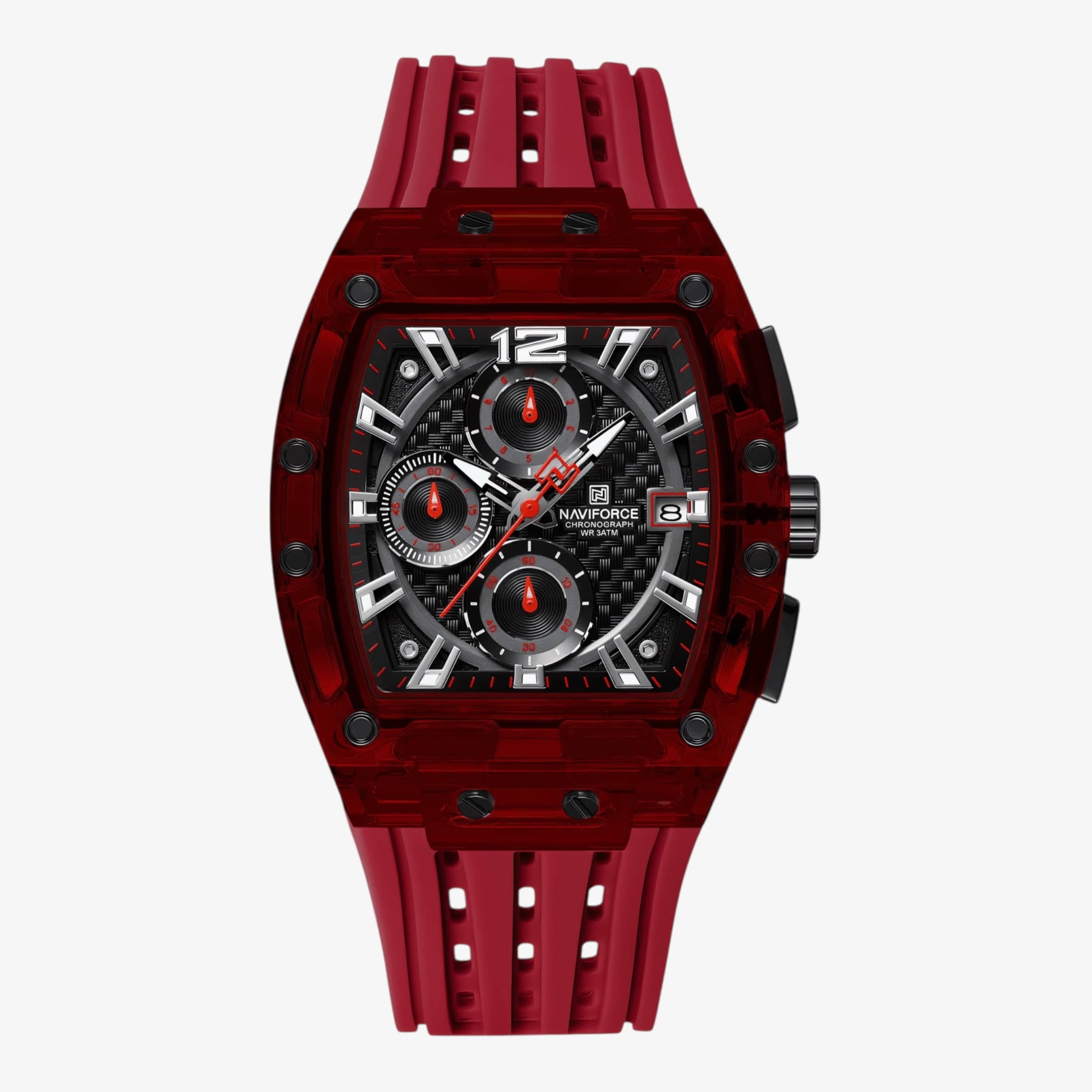 Muški sat NaviForce NF7105 - Crvena Boja - CHRONOTREK