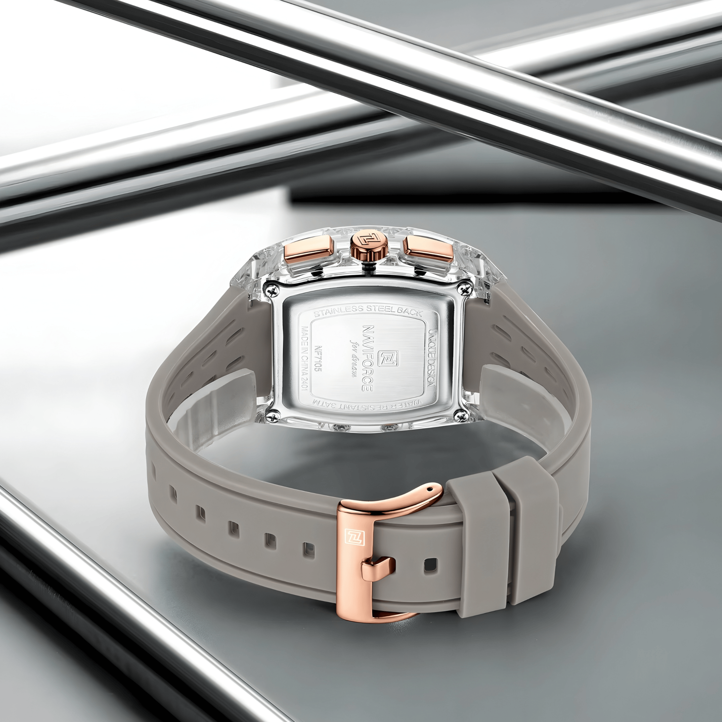 Muški sat NaviForce NF7105 - Siva Boja - CHRONOTREK