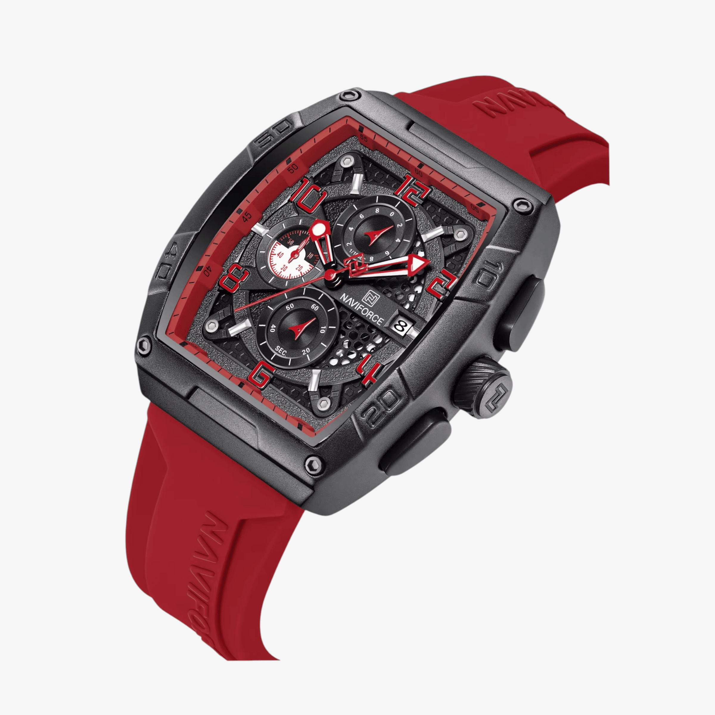 Muški Sat NaviForce NF8052 – Crvena Boja