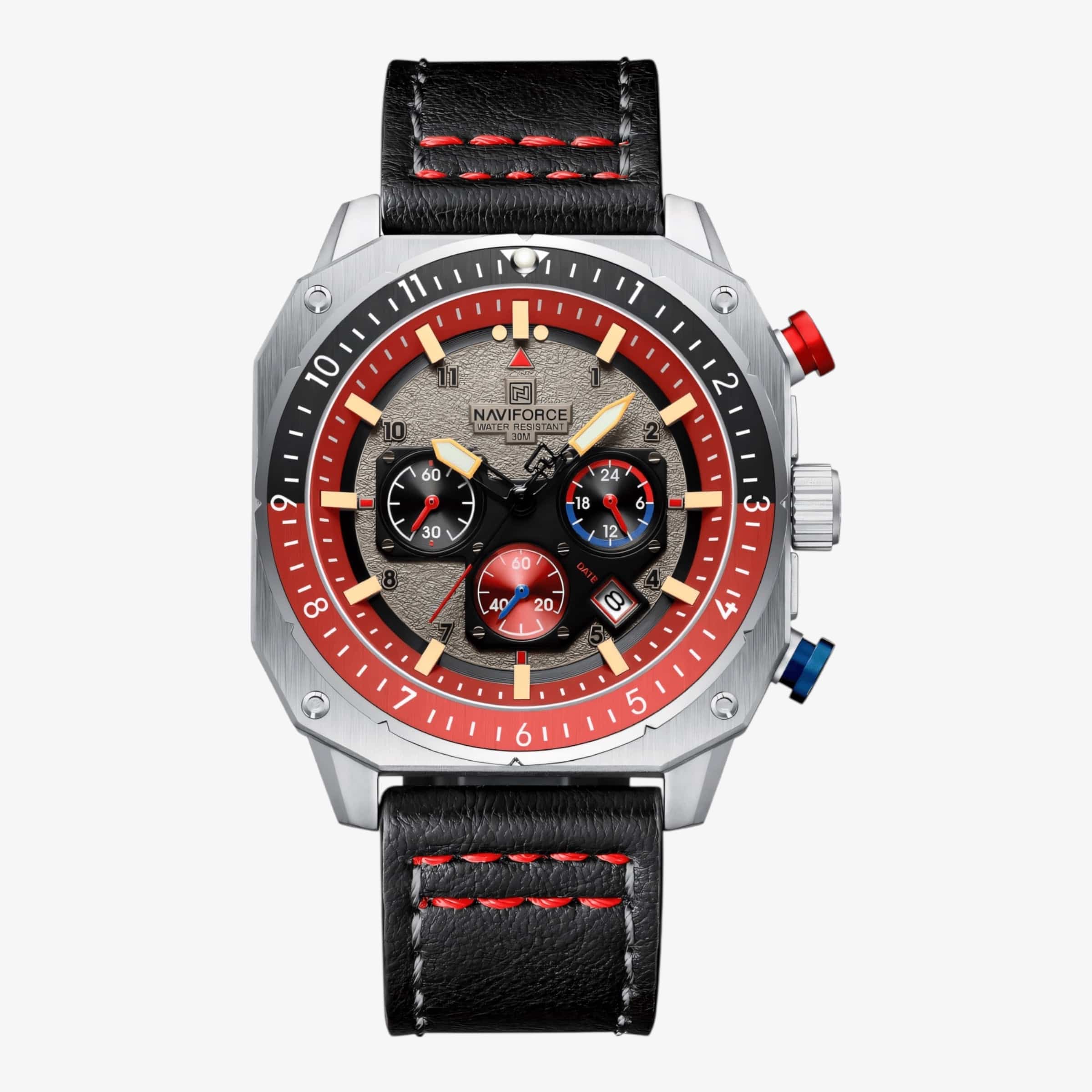 Muški Sat NaviForce NF8057 Pilot’s - Crvena Boja