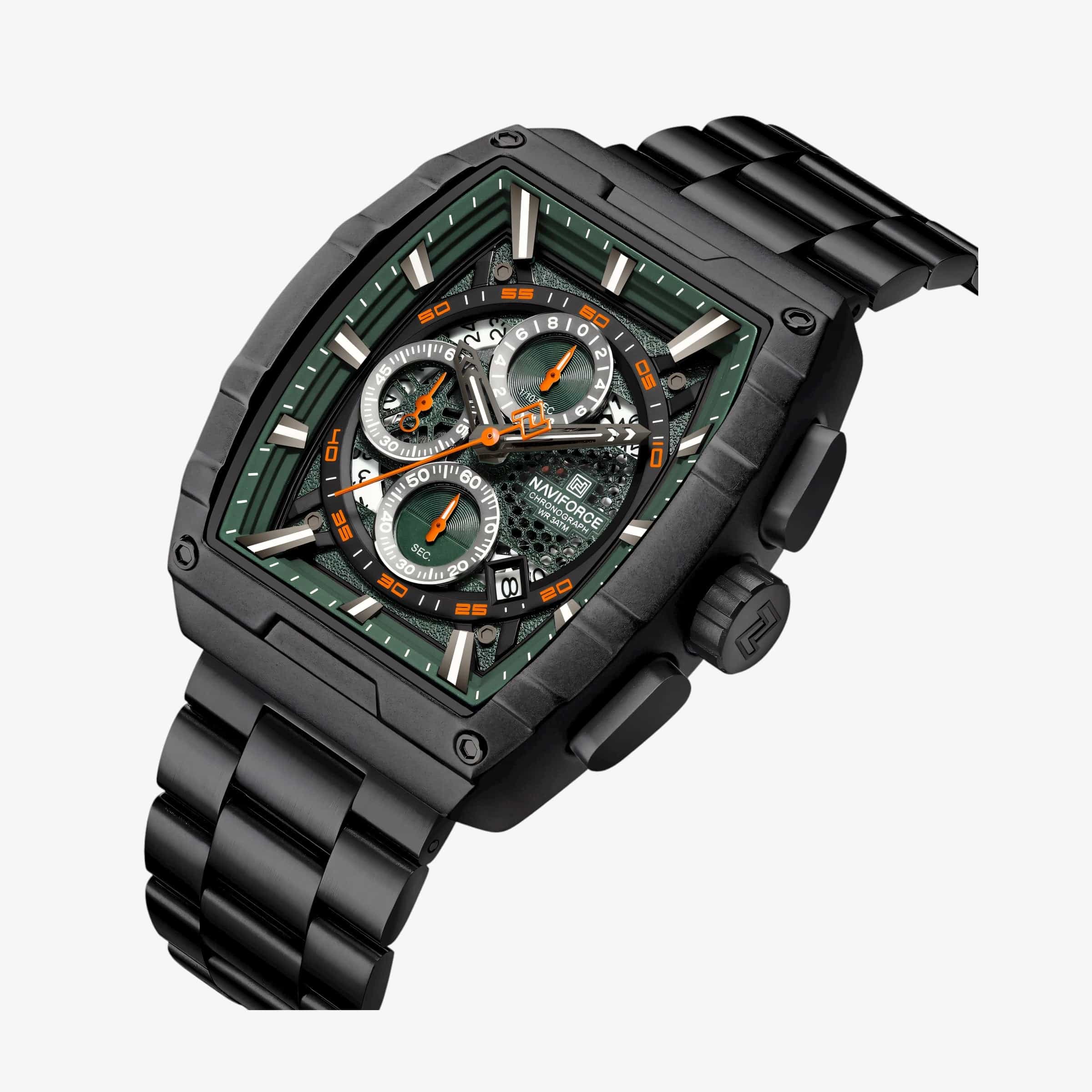 Muški Sat NaviForce NF8066 - Zeleno-Crna Boja