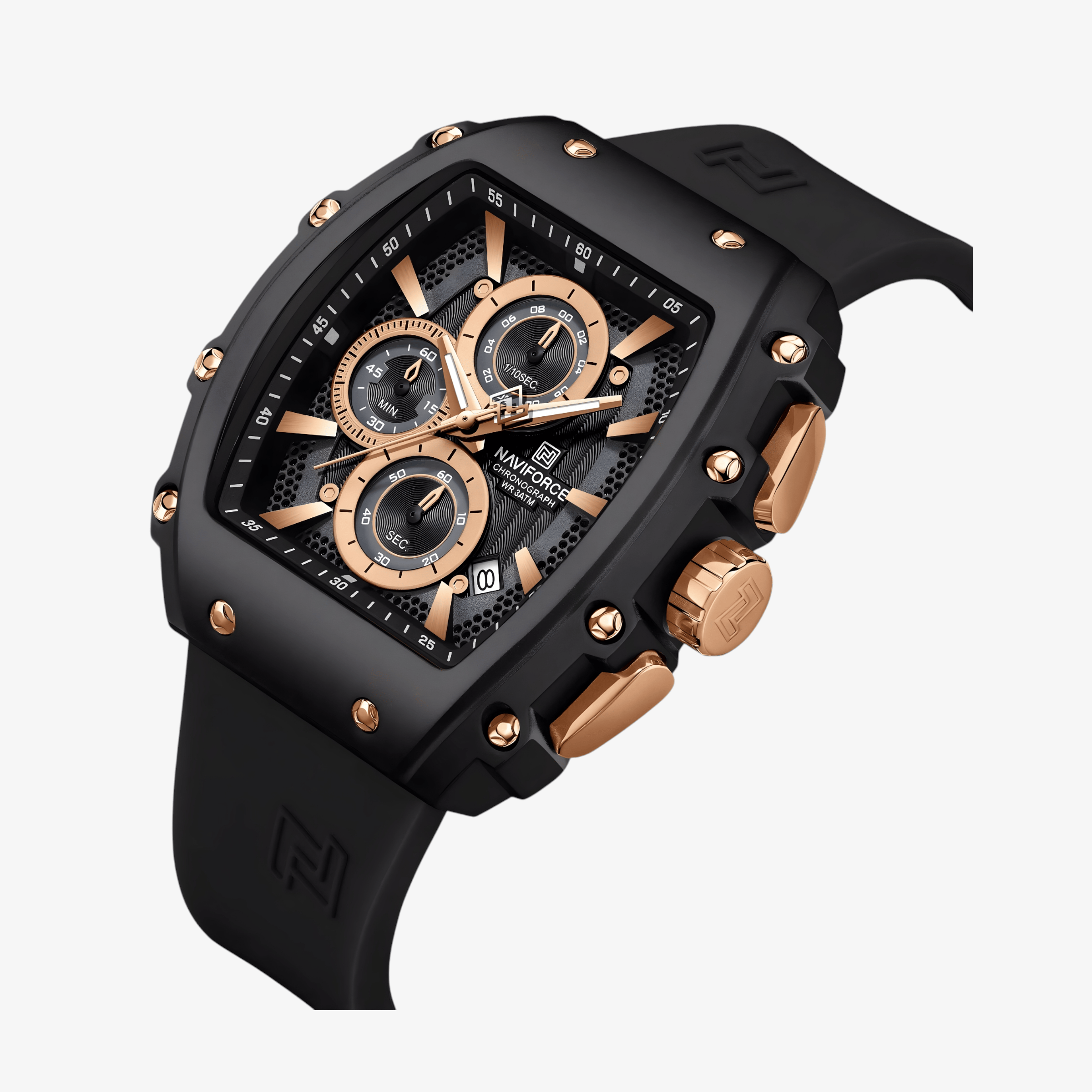 Muški Sat NaviForce NF8070 Armox - Black-Rose Gold