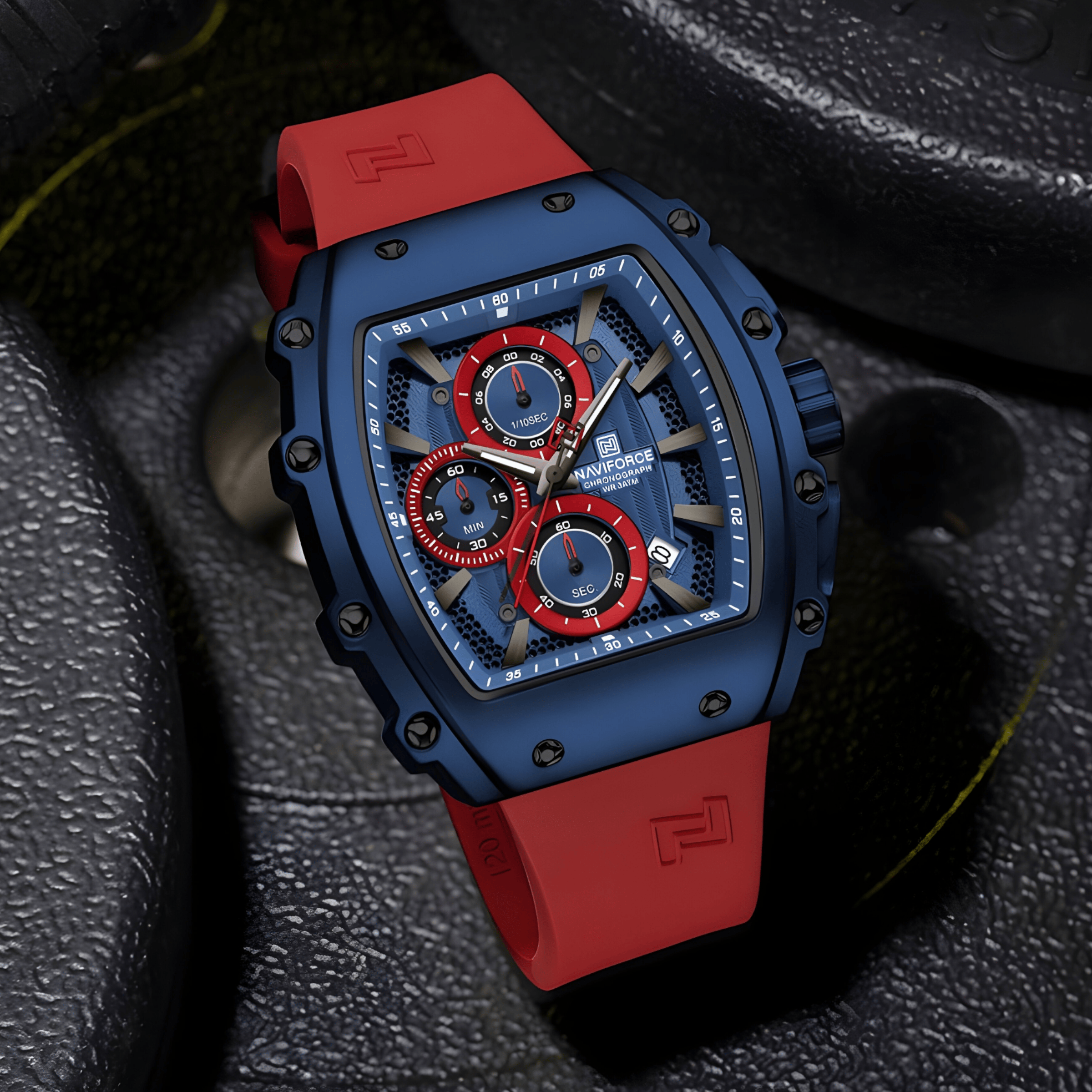 Muški Sat NaviForce NF8070 Armox - Blue/Red
