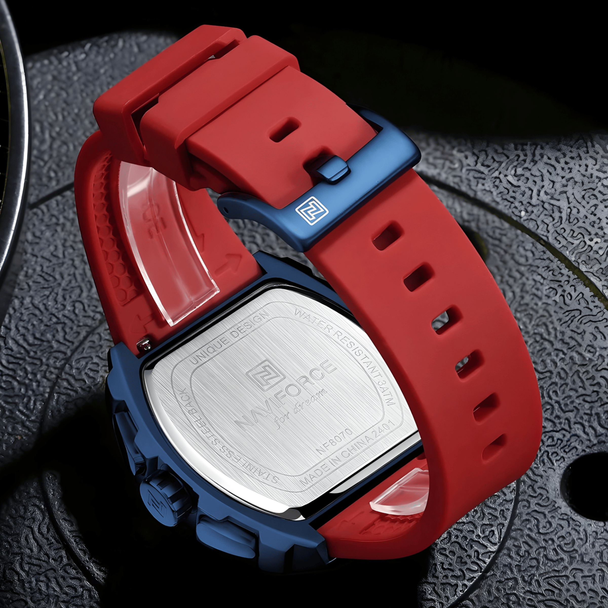 Muški Sat NaviForce NF8070 Armox - Blue/Red