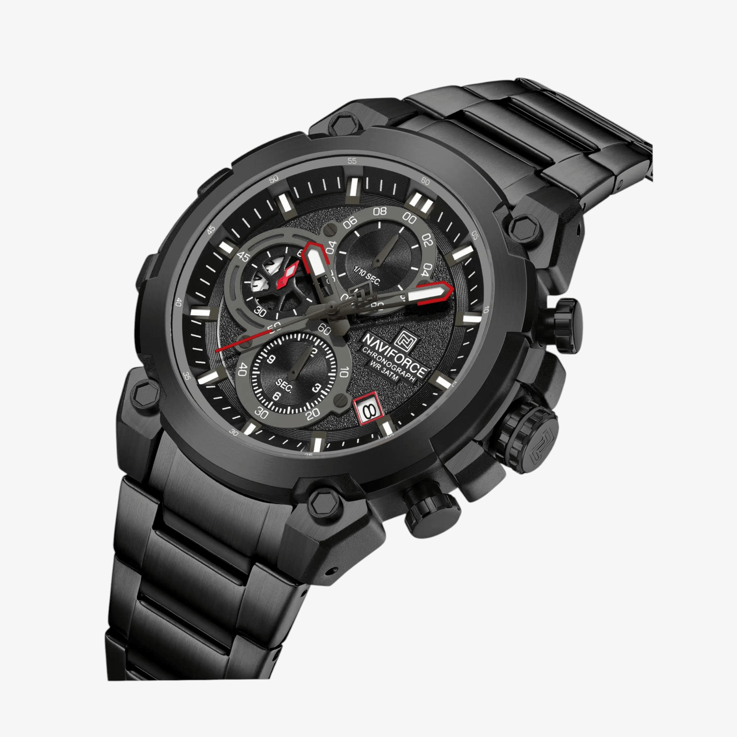 Muški sat NaviForce NF8071 Striker - Black