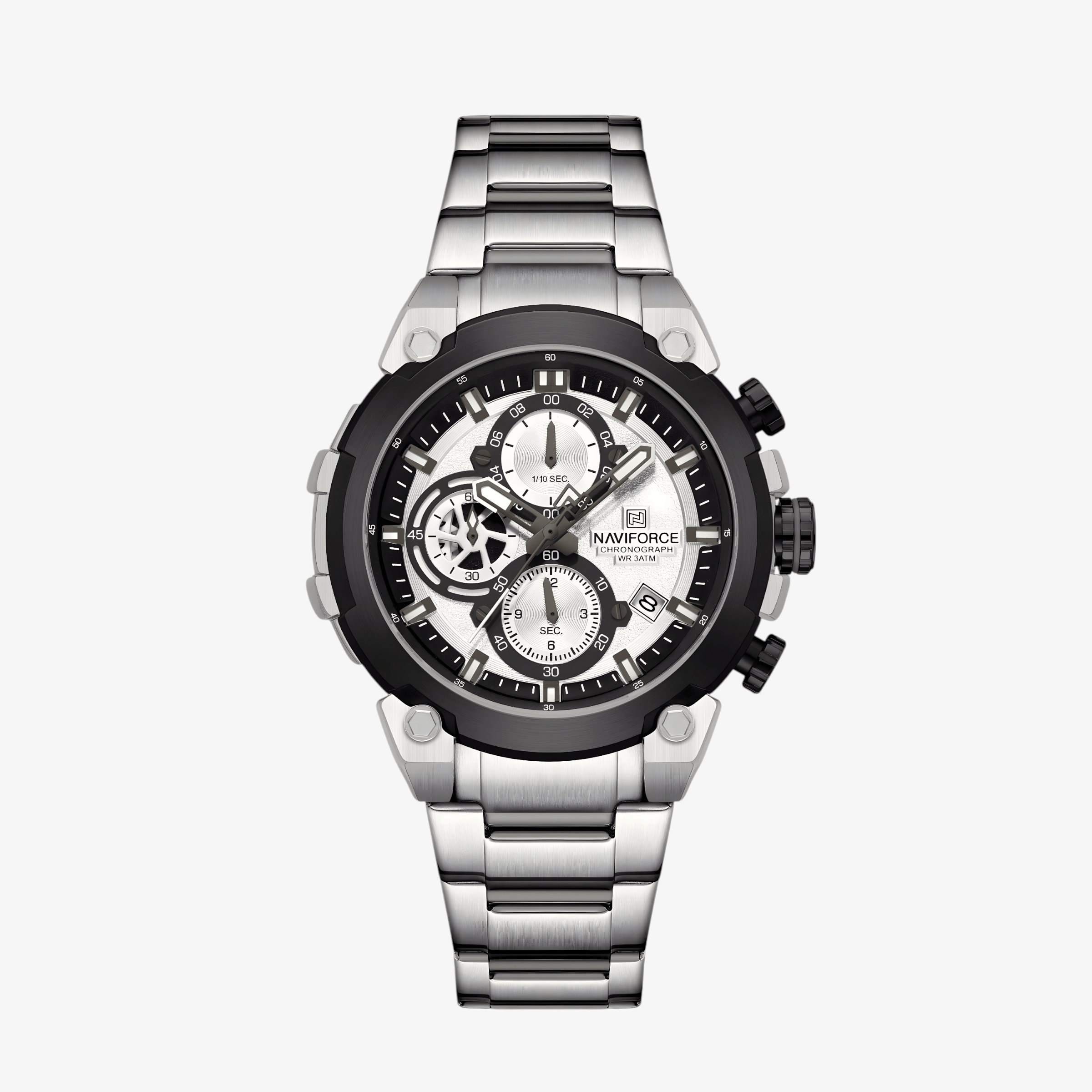 Muški sat NaviForce NF8071 Striker - Silver