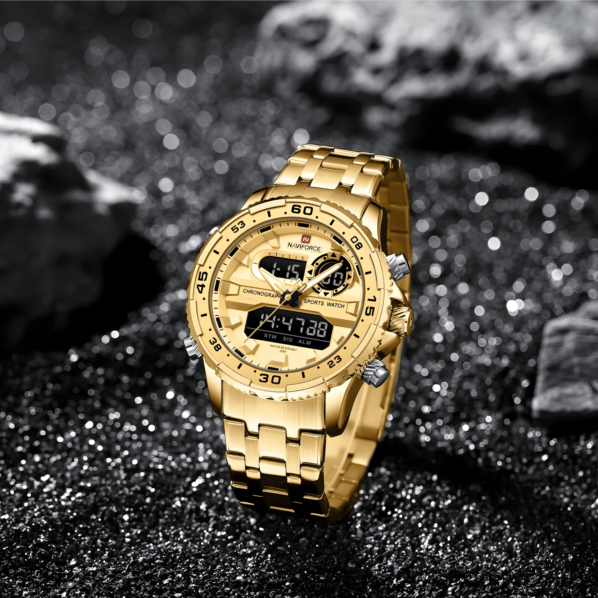 Muški Sat Naviforce NF9234 – Zlatna Boja