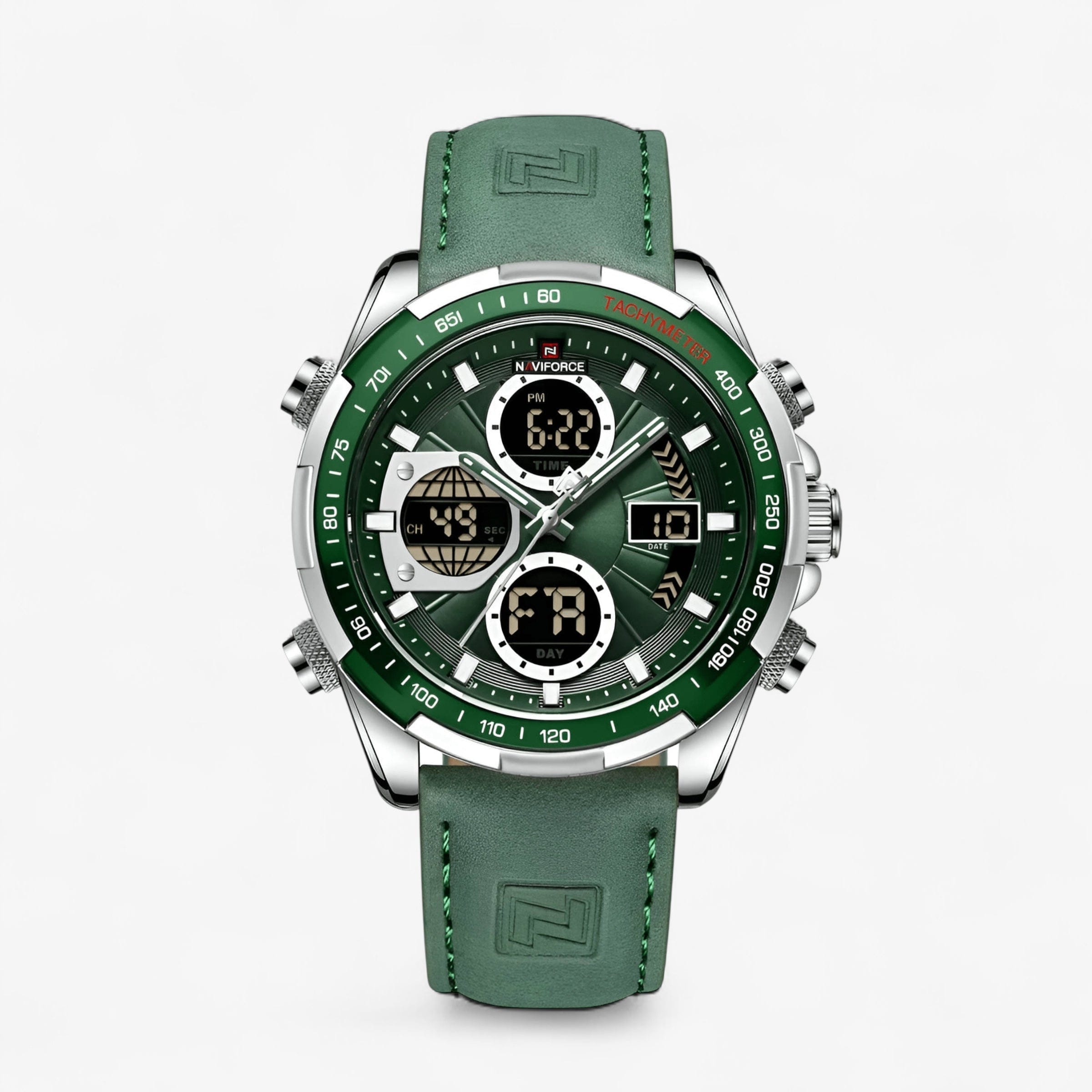 Muški Sat NaviForce Ranger NF9197 - Zelena Boja