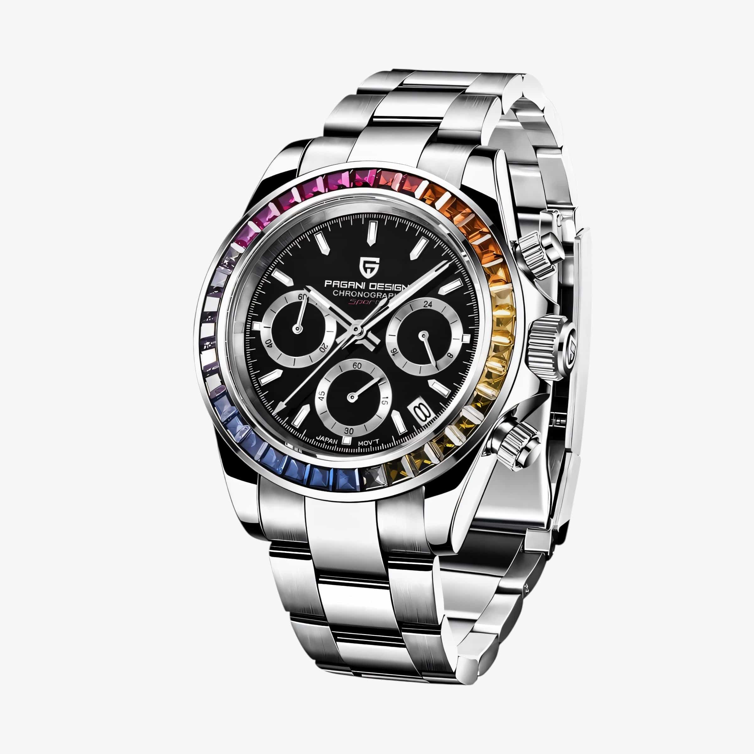 Muški Sat Pagani Design PD1644 Daytona Rainbow - Black