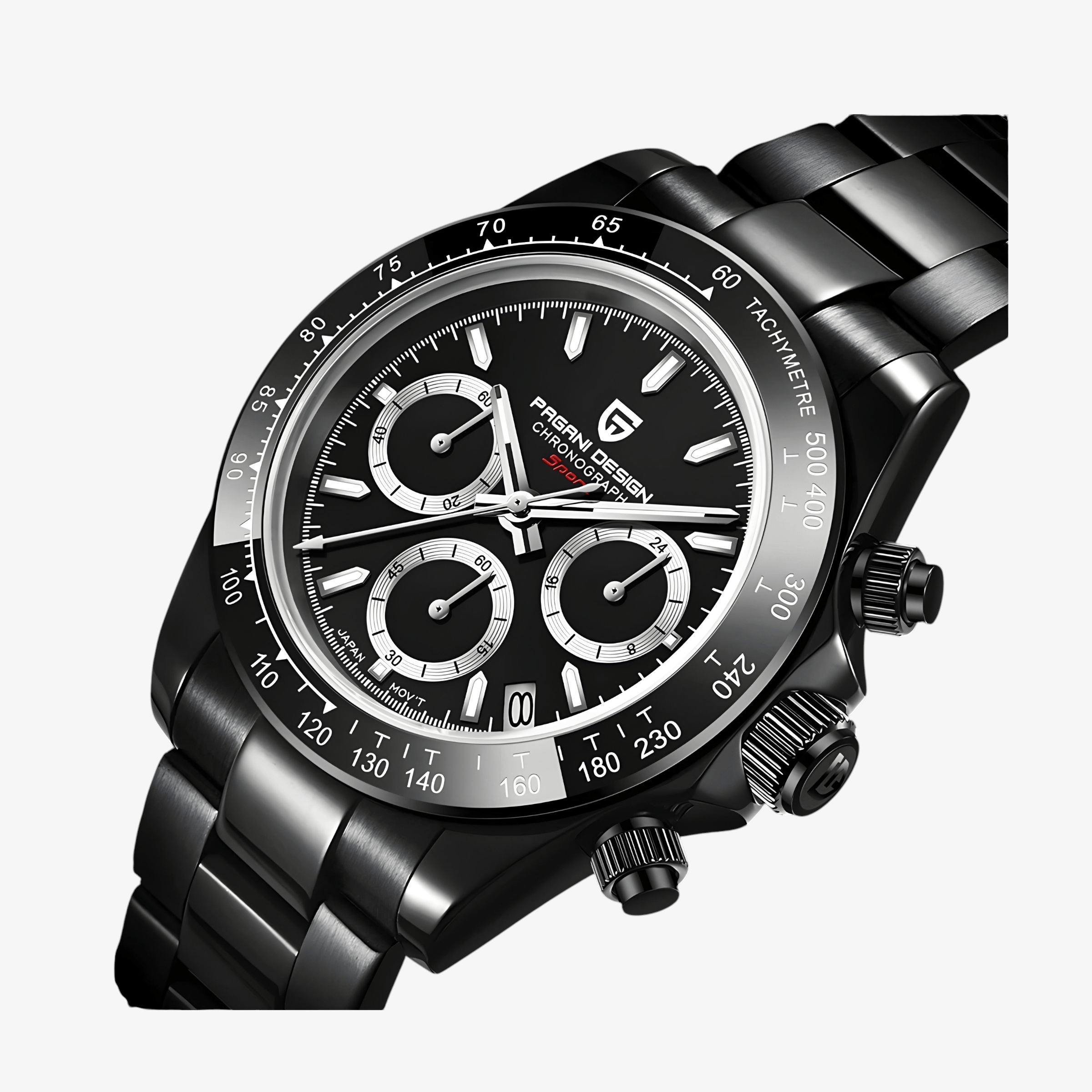 Muški Sat Pagani Design PD1664 Daytona Metal - Black