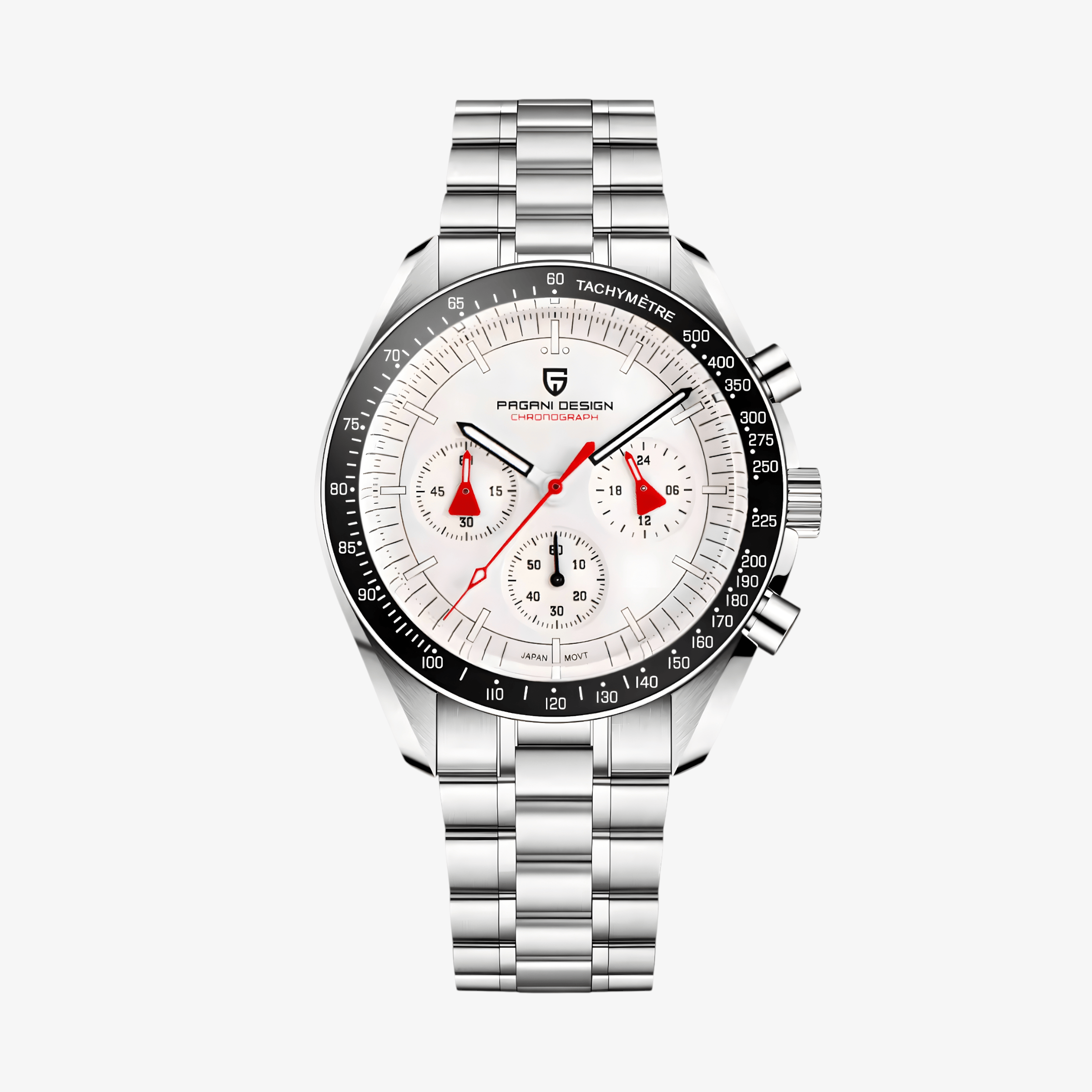 Muški Sat Pagani Design PD1701 - White & Red Speedmaster