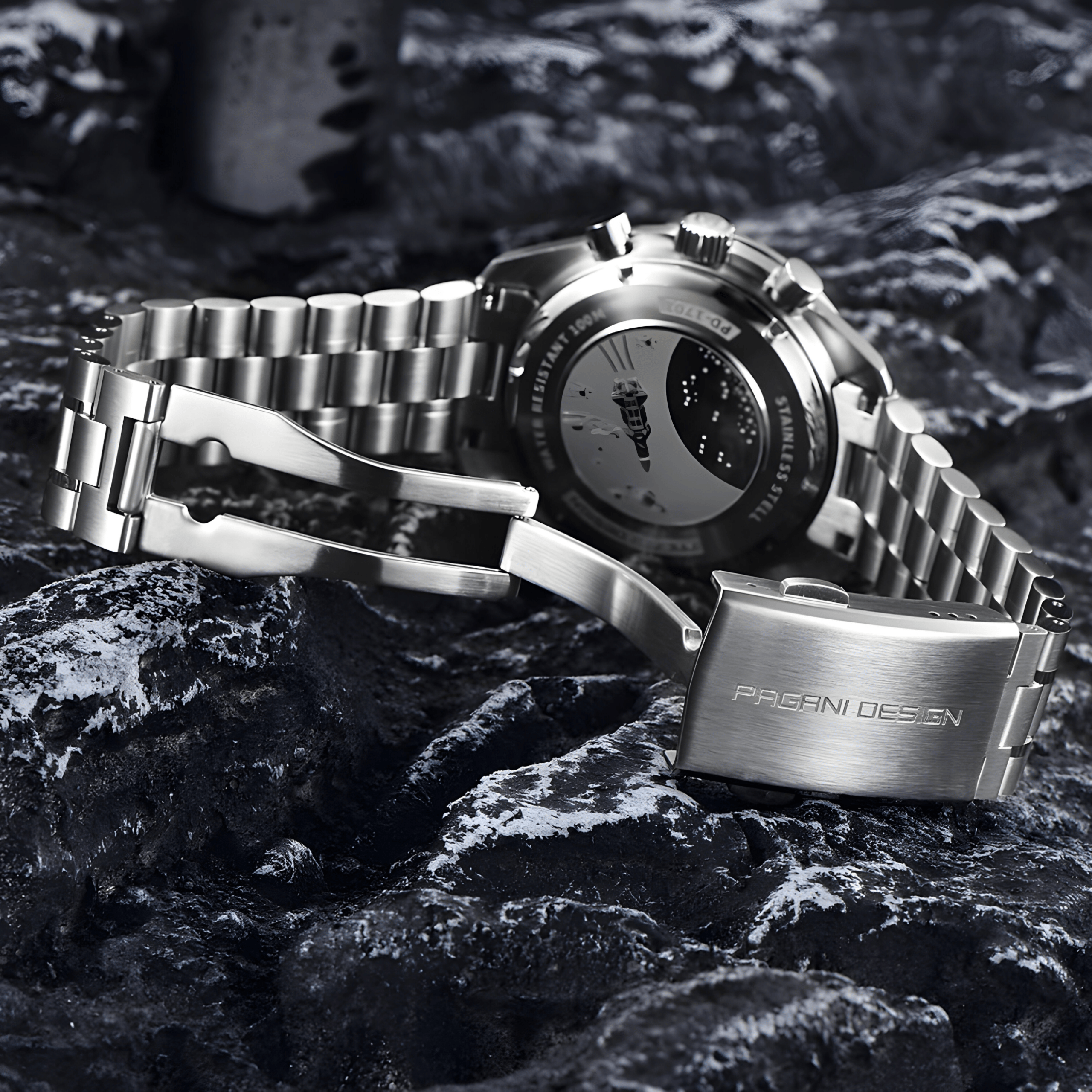 Muški Sat Pagani Design PD1701 - White & Red Speedmaster