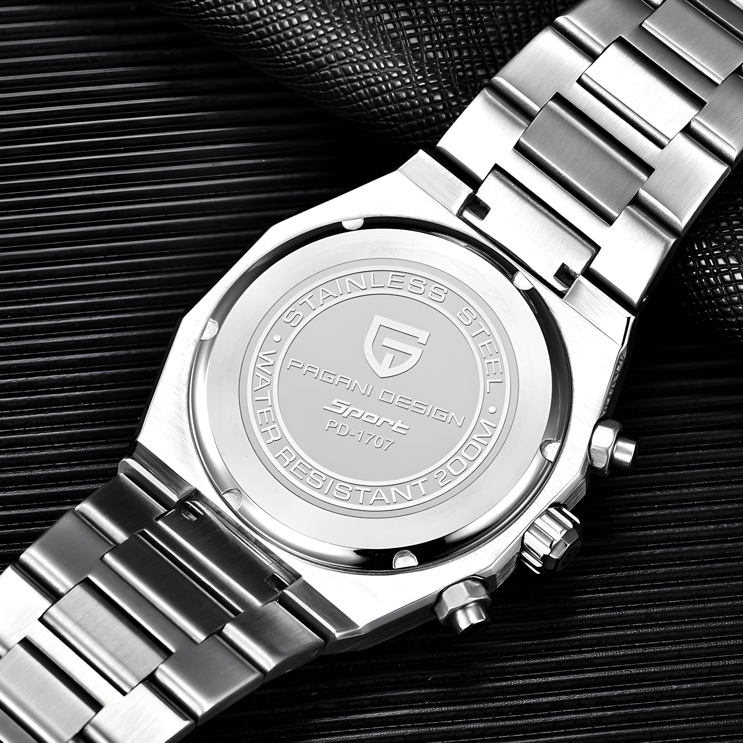 Muški Sat Pagani Design PD1707 Chronograph Metal - Black