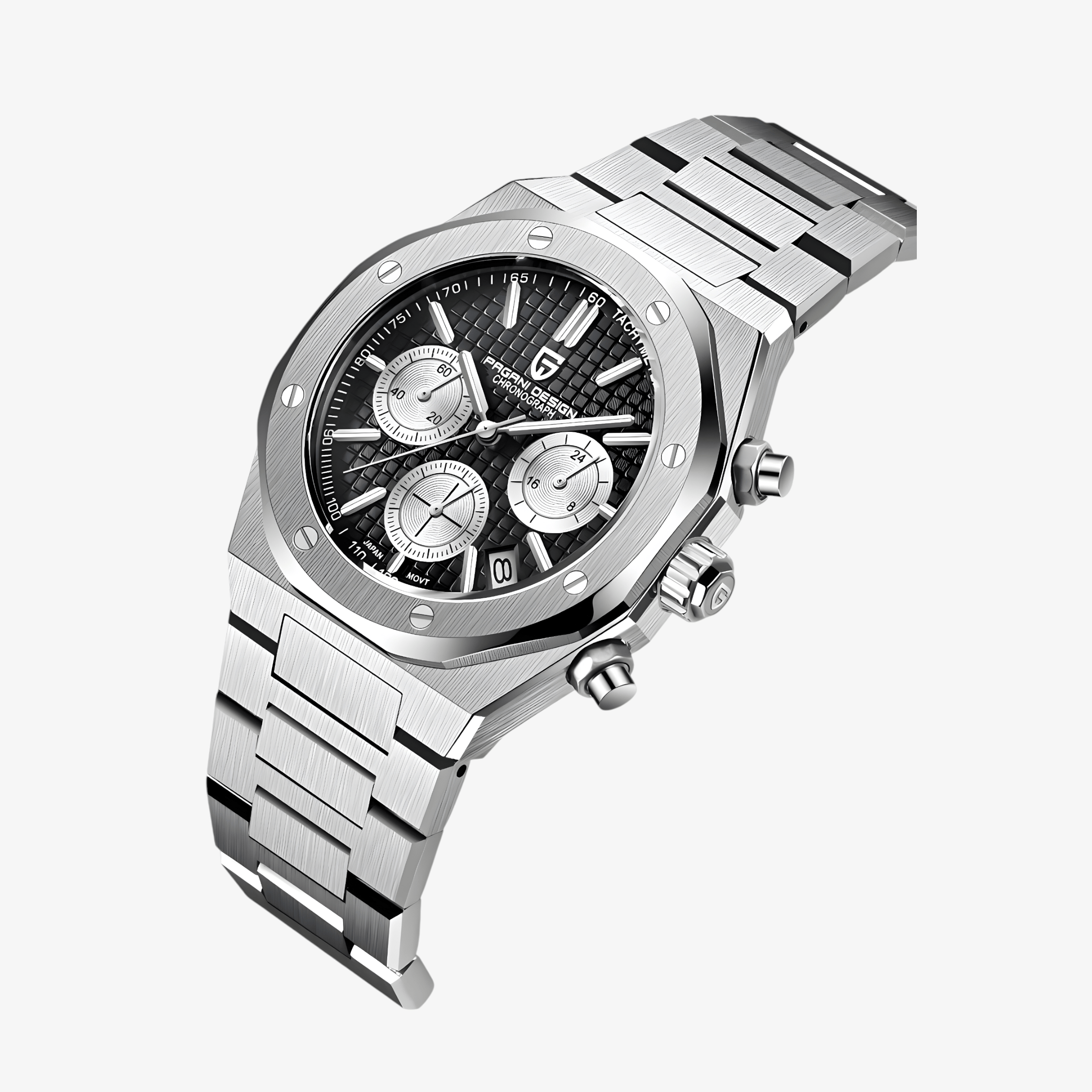 Muški Sat Pagani Design PD1707 Chronograph Metal - Black