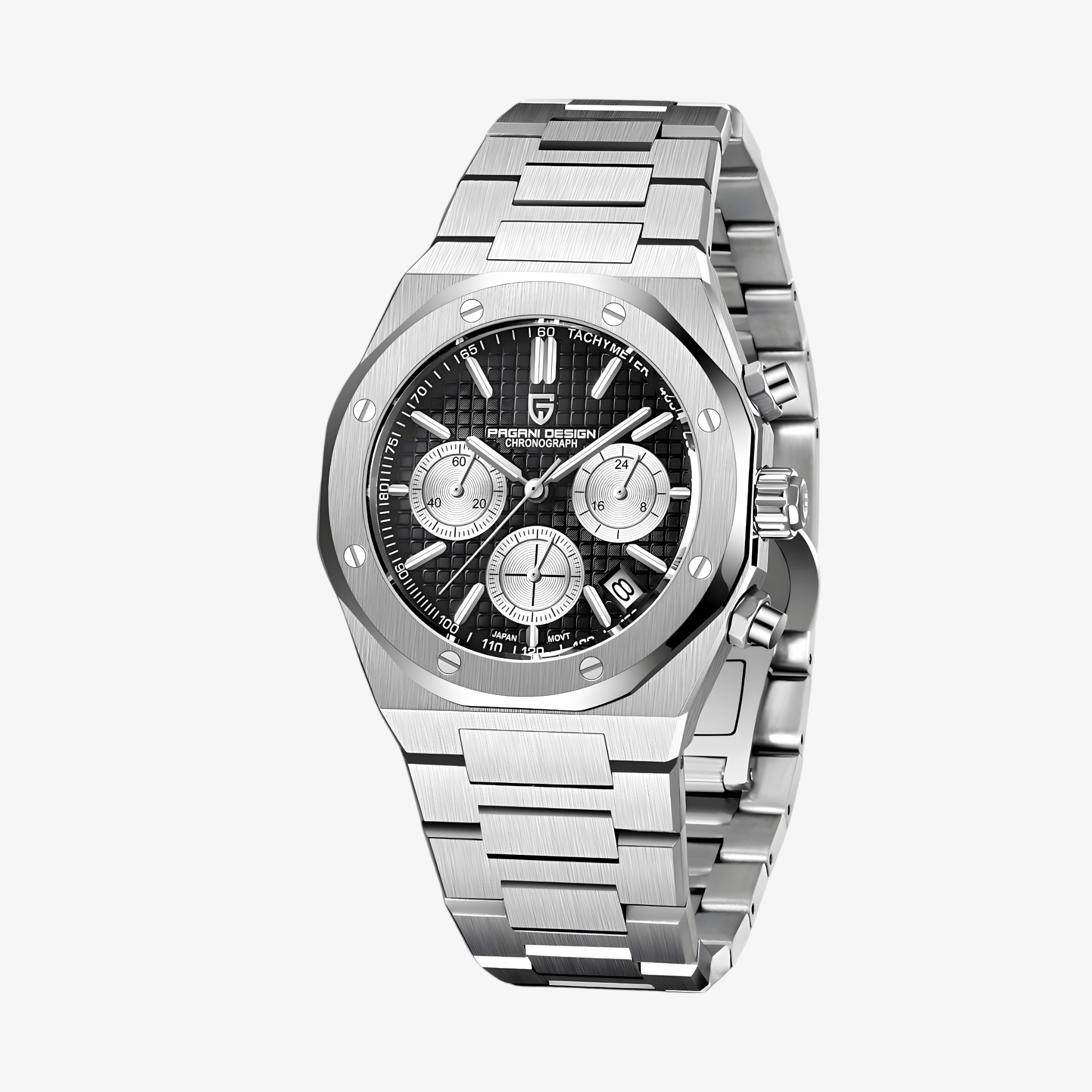 Muški Sat Pagani Design PD1707 Chronograph Metal - Black