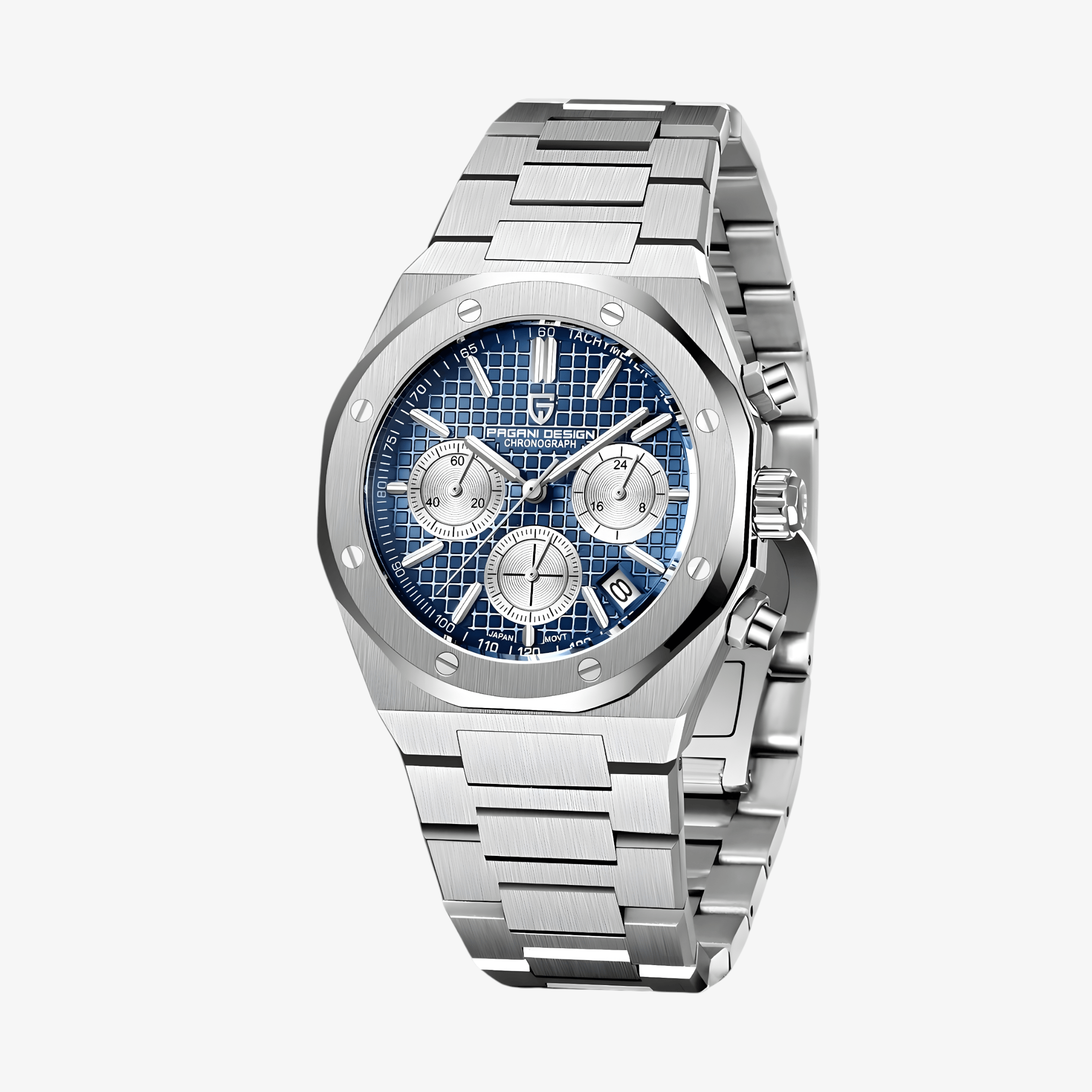 Muški Sat Pagani Design PD1707 Chronograph Metal - Blue