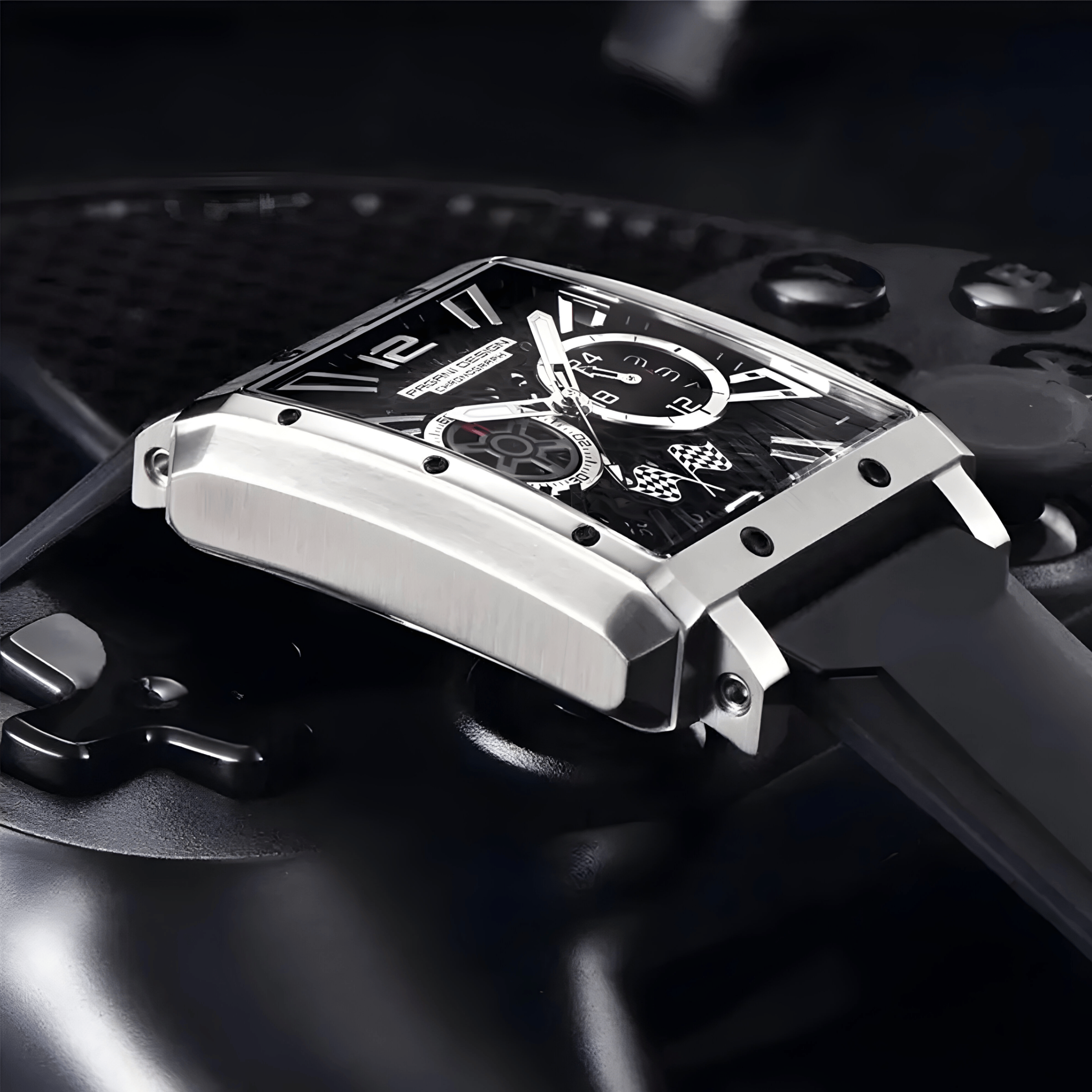 Muški Sat Pagani Desing PD1725 Racing - Black/Silver