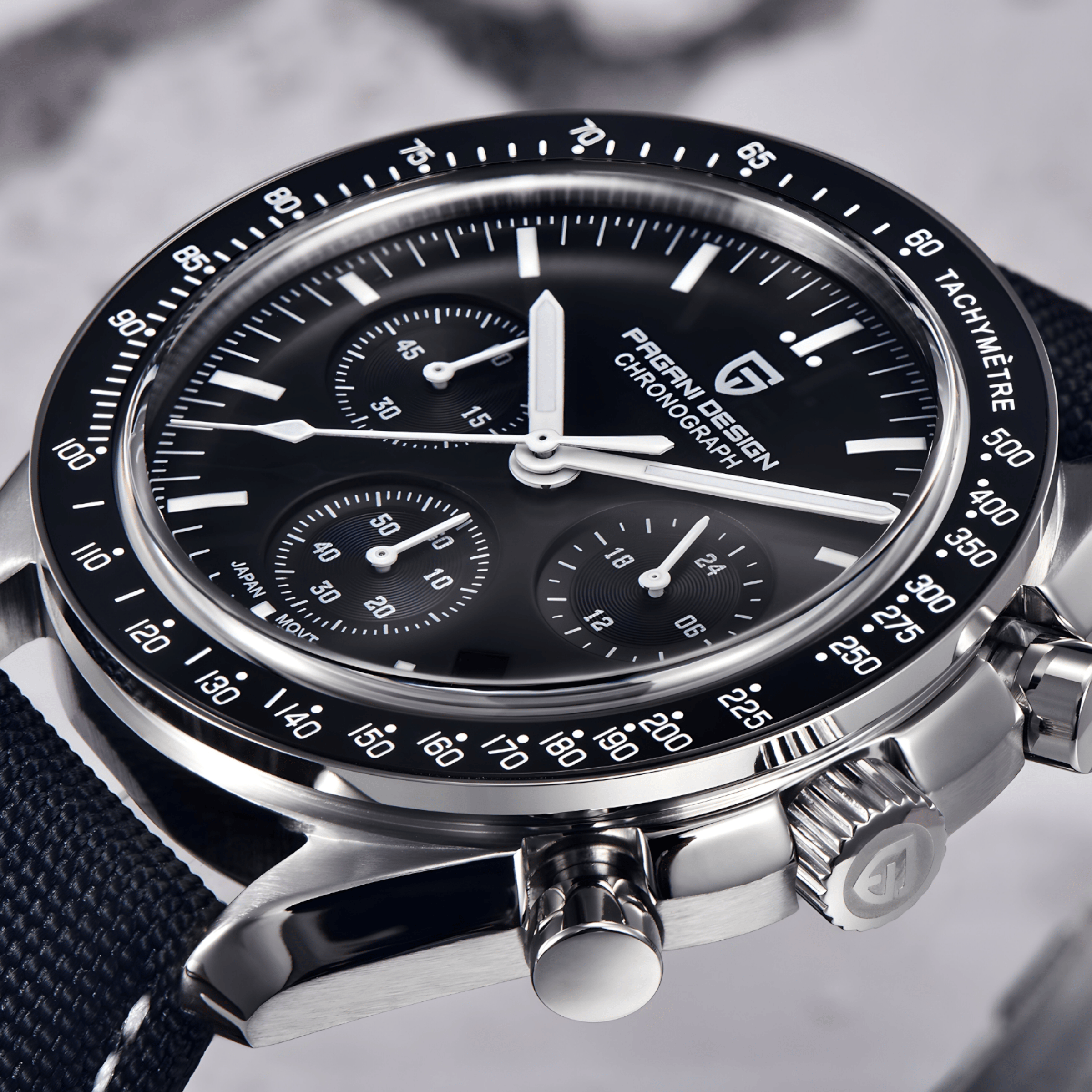 Muški Sat Pagani Desnig PD1701 - Black Speedmaster