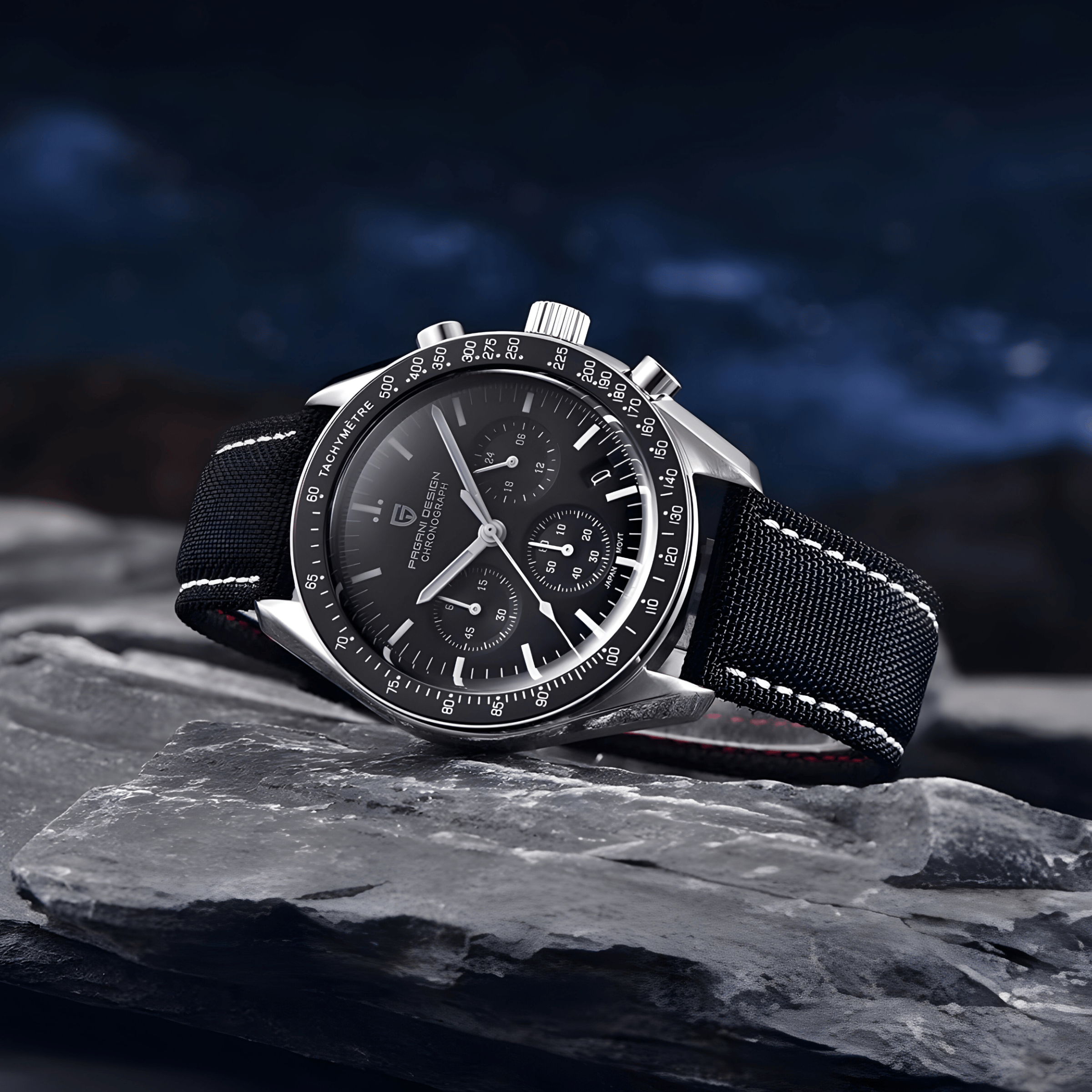 Muški Sat Pagani Desnig PD1701 - Black Speedmaster