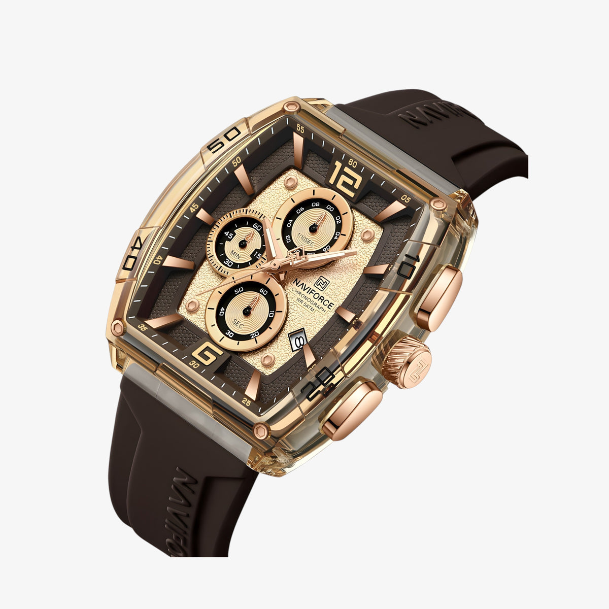 Muški Sportski Sat NaviForce NF6101 Virex - Braon