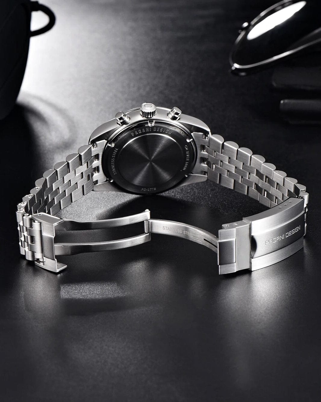 Muški sat Pagani Design PD-1775 - Plava Boja - Detaljan pogled na narukvicu sata - Metalna narukvica- SEIKO - 38mm Pilot - najbolja cena u Srbiji